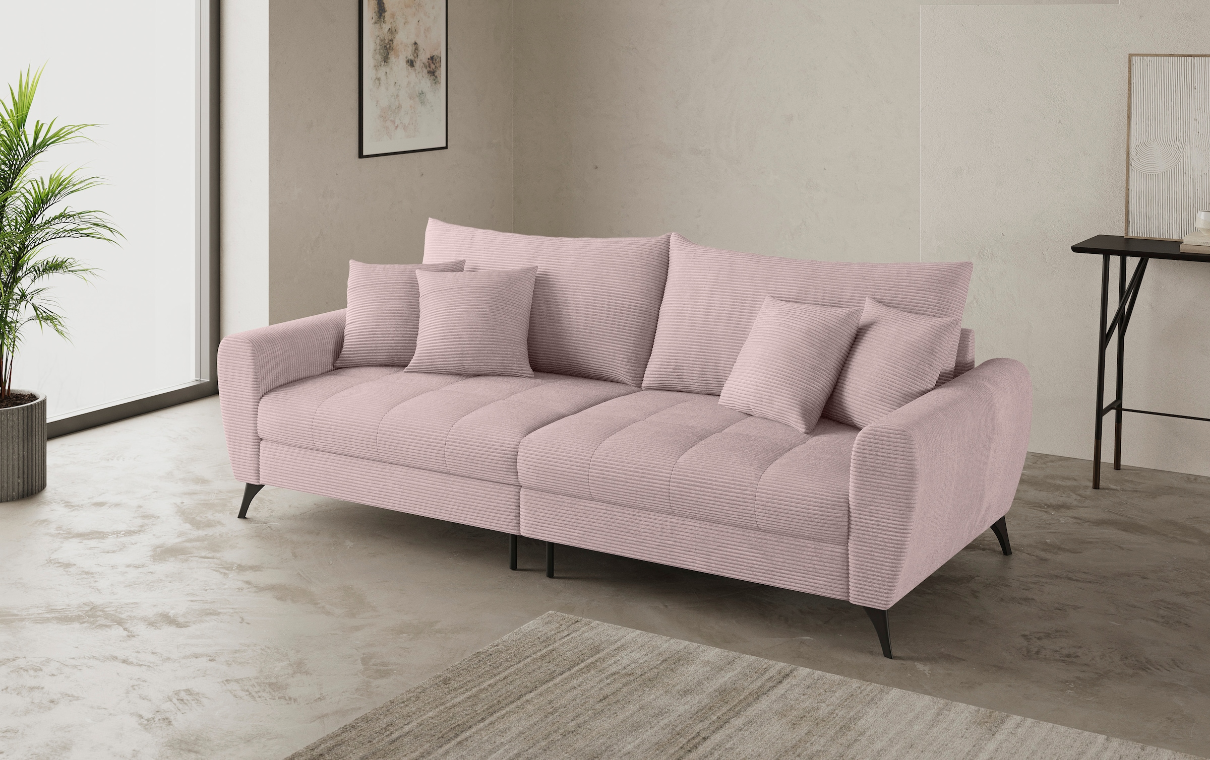 Mr. Couch Big-Sofa »Blackburn II«, Wahlweise mit Kaltschaumpolsterung bis 140 kg belastbar