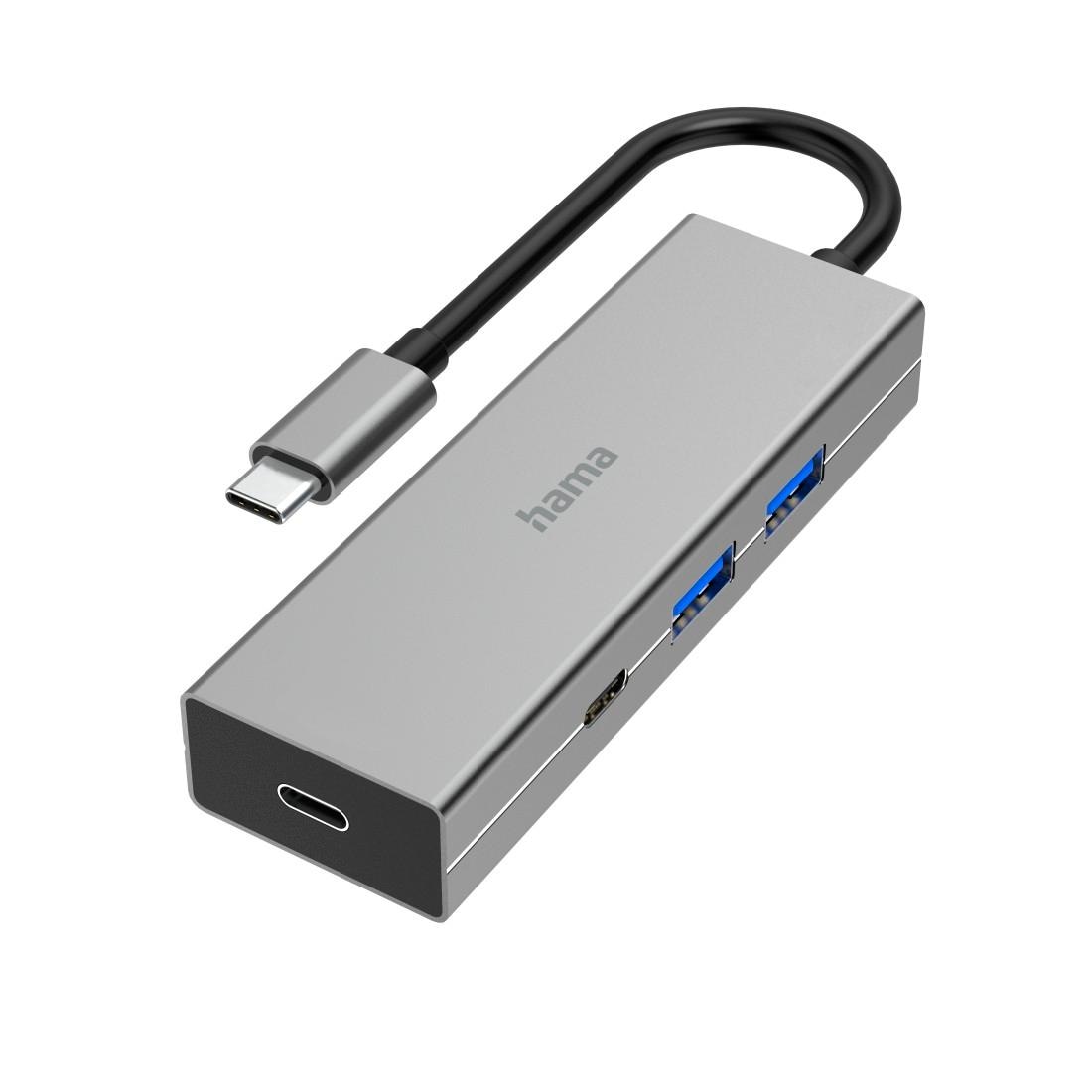 Hama USB-Adapter »USB-C-Hub, 4 Ports, 2x USB-A, 2x USB-C, USB 3.2 Gen1, 5 Gbit/s«, USB-C zu USB 3.2 Gen 1 Type A-USB-C, 15 cm
