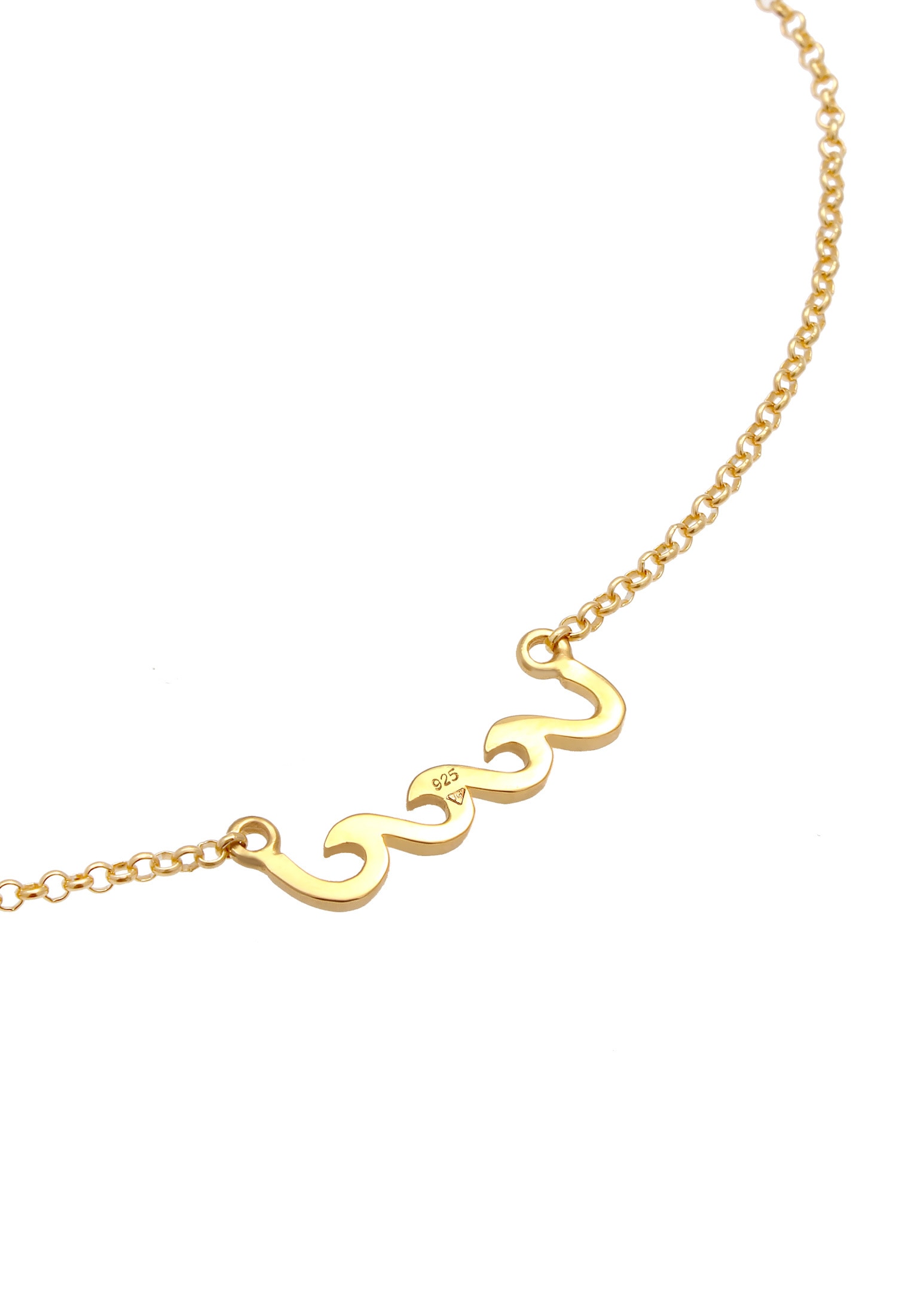 Elli Fußkette »Fußschmuck Wellen Meer 925 Sterling Silber«