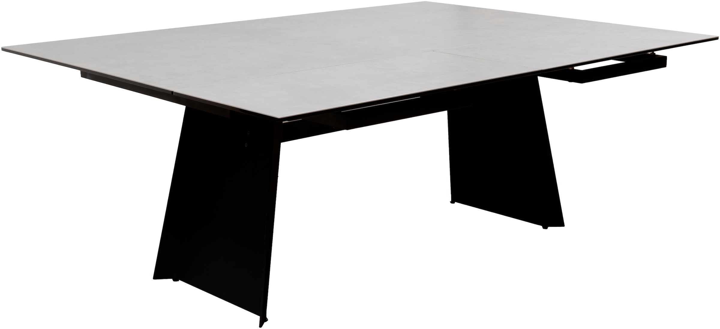 MCA furniture Esstisch »MOLINARA Auzugtisch 200-290cm hellgrau«, (1 St.), Keramik, Metall, Stirnauszug, ausziehbar, 10-12 Personen