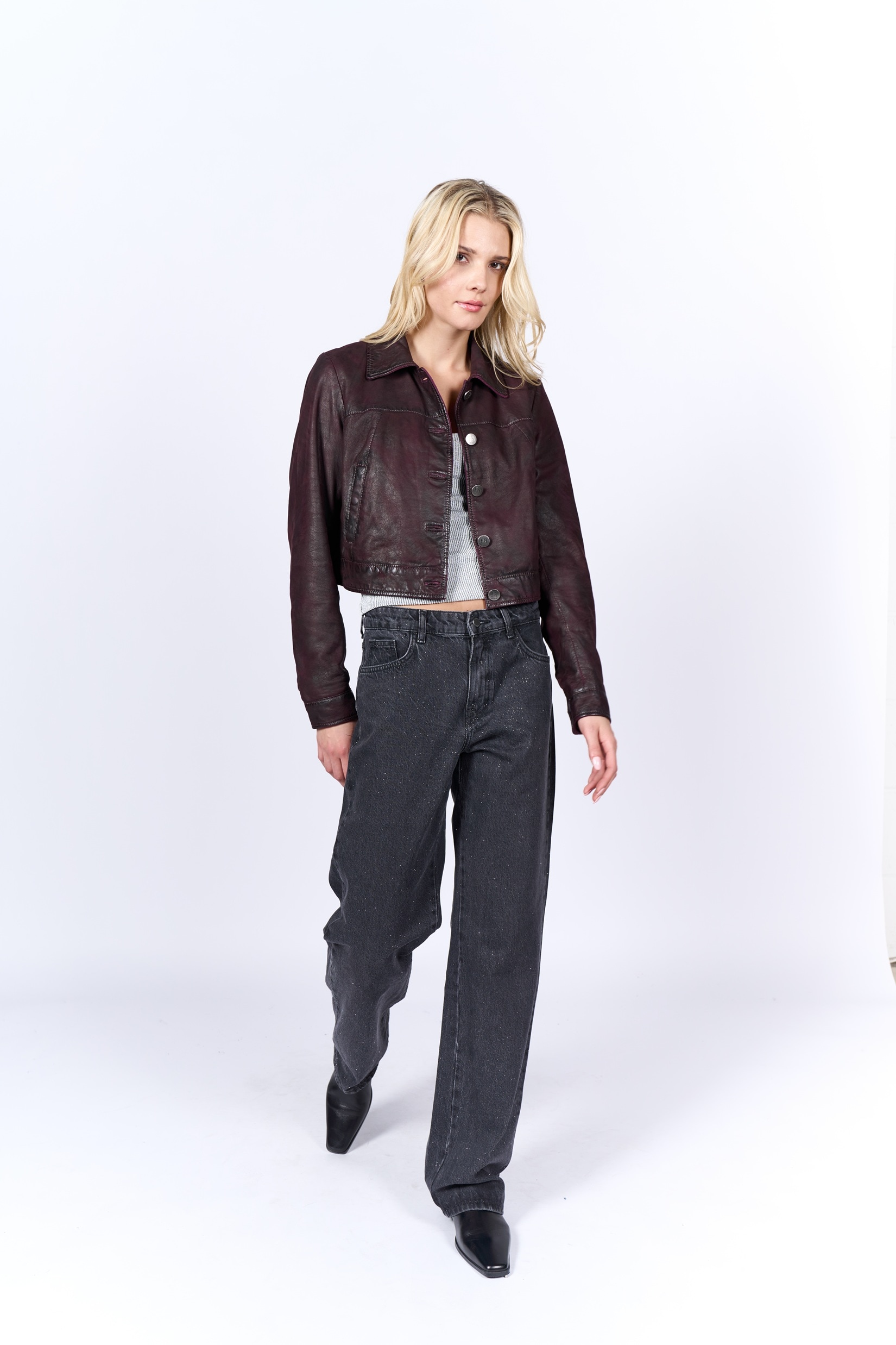 Freaky Nation Lederjacke »Melike-FN«