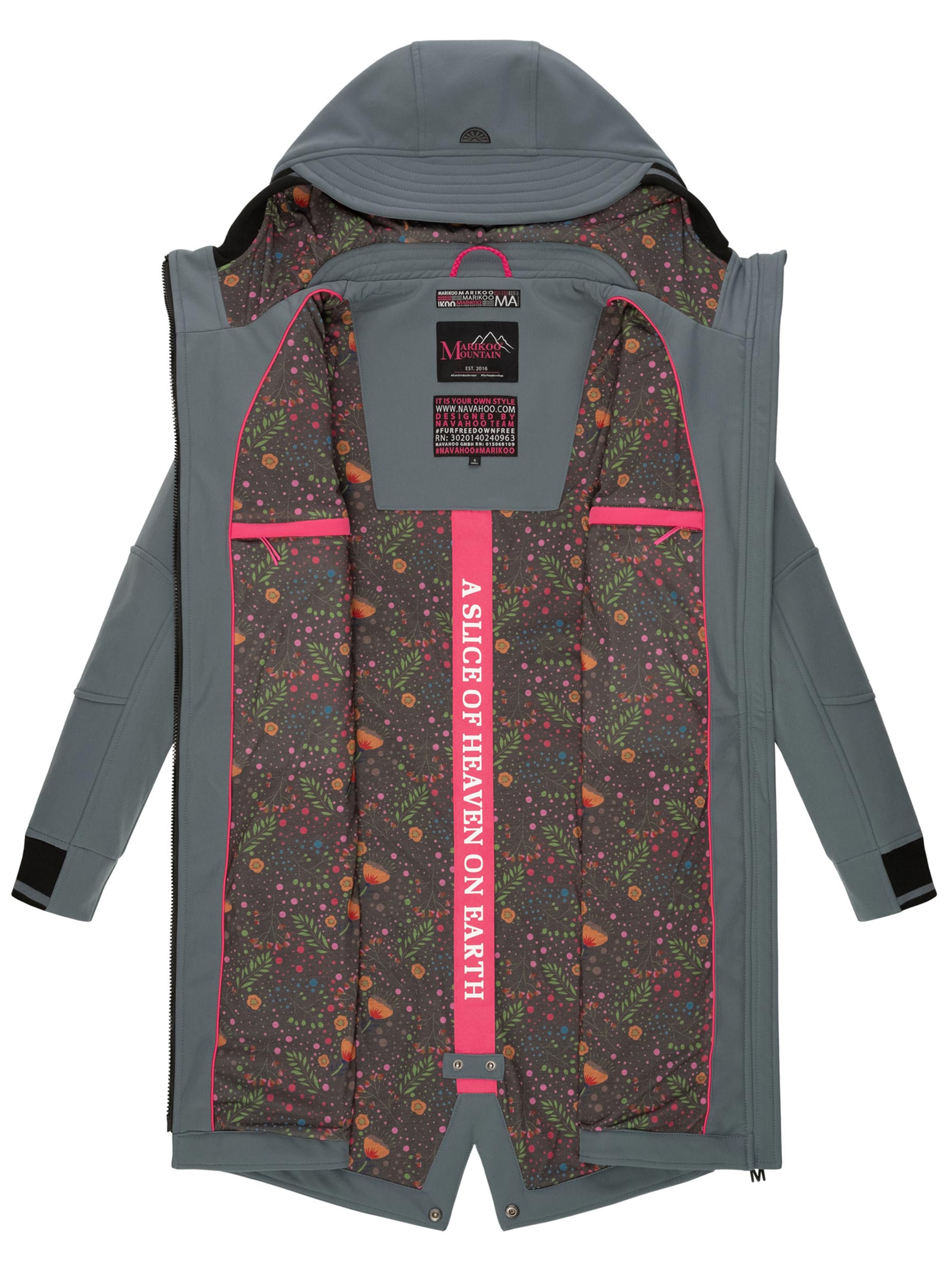 Marikoo Softshelljacke »Marikoo Mount Furnica Damen Softshell Jacke B964«