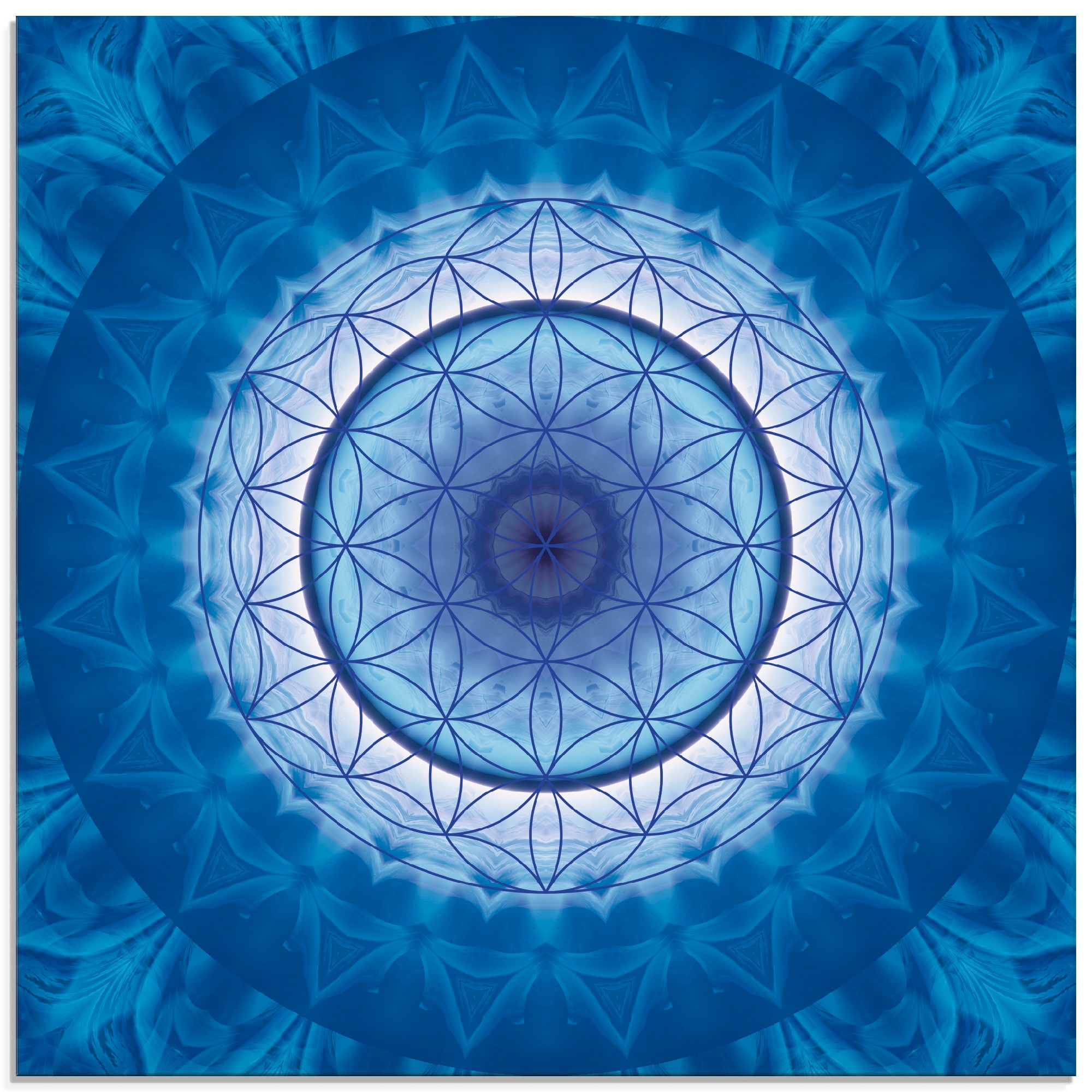 Artland Glasbild »Blume des Lebens 2«, Muster, (1 St.), in verschiedenen Größen