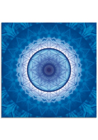 Glasbild »Blume des Lebens 2«, Muster, (1 St.), in verschiedenen Größen