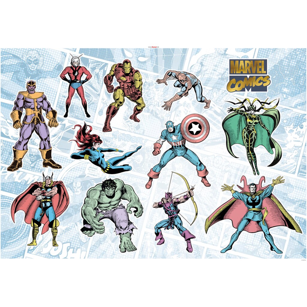 Komar Wandtattoo »Marvel Comics Collection«, (11 St.)
