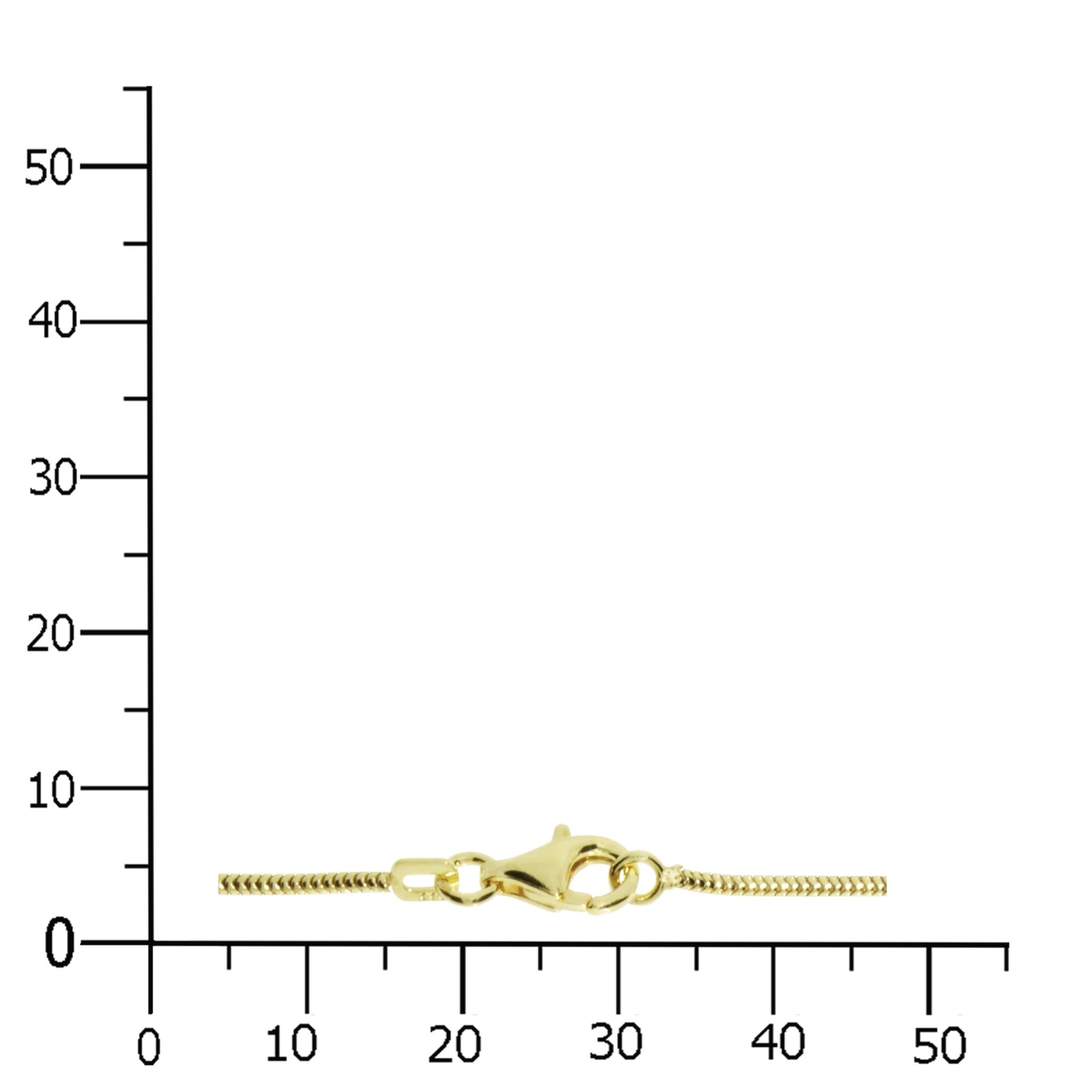 OSTSEE-SCHMUCK Goldkette »- Schlange 1,2 mm - Gold 585/000 -,«