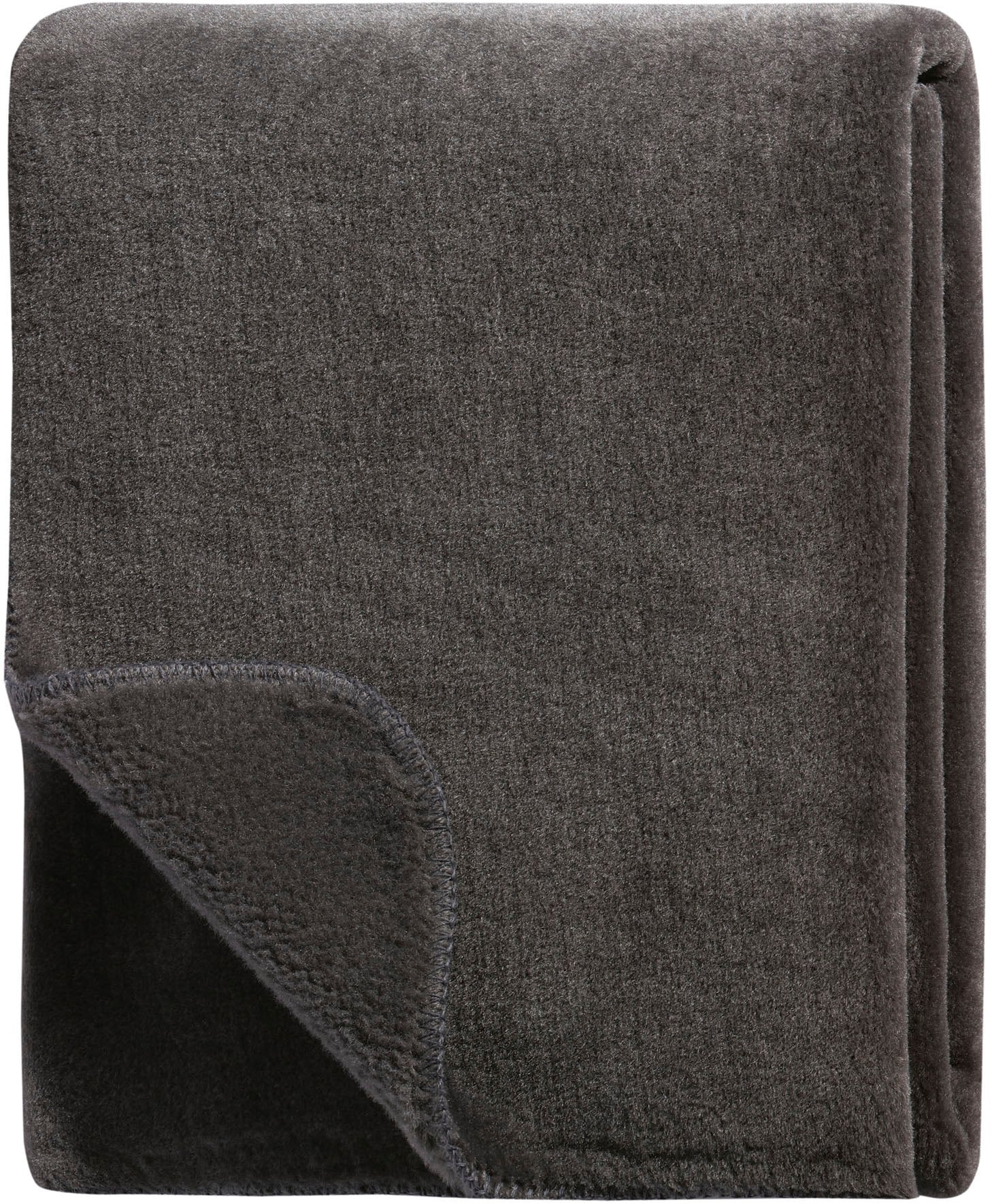 Biederlack Wohndecke »Wohndecke Wool Feel im Pelz-Look«, mit gektteltem Zierstich