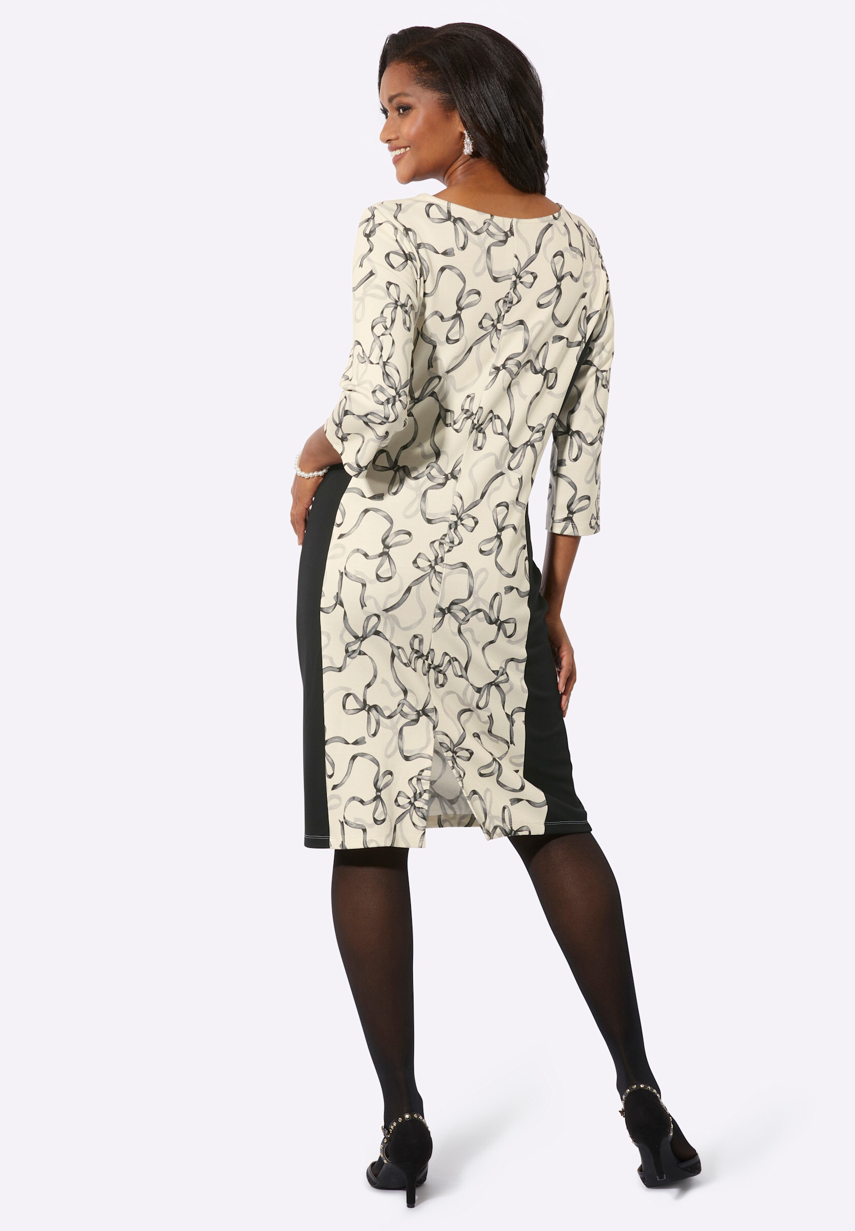 Witt Etuikleid »Jersey-Kleid Jerseykleid mit seitlichen Uni-Einsätzen« Ohne Tasche