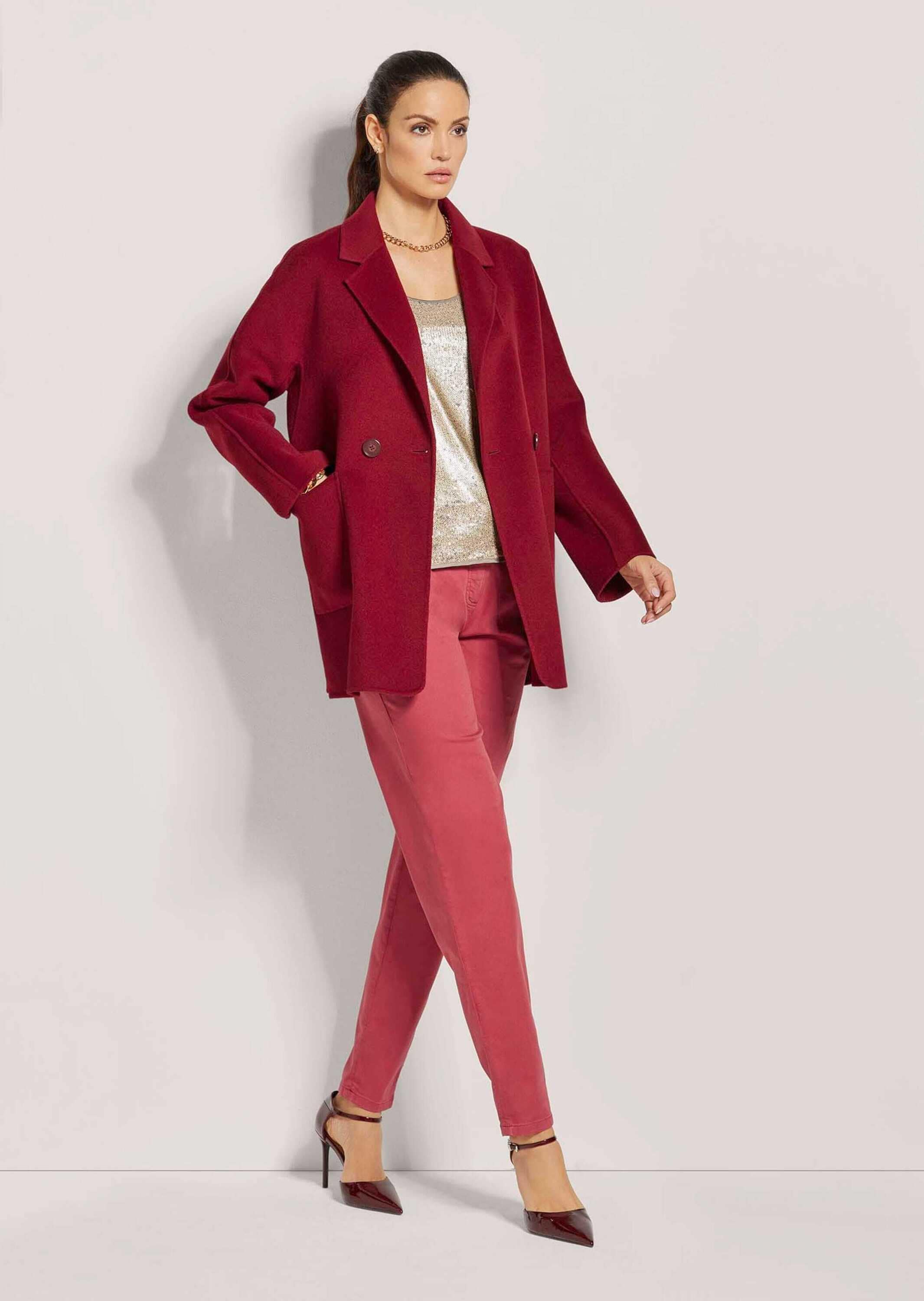 MADELEINE Langmantel »Kurzmantel Eleganter Wollmantel mit Reverskragen«