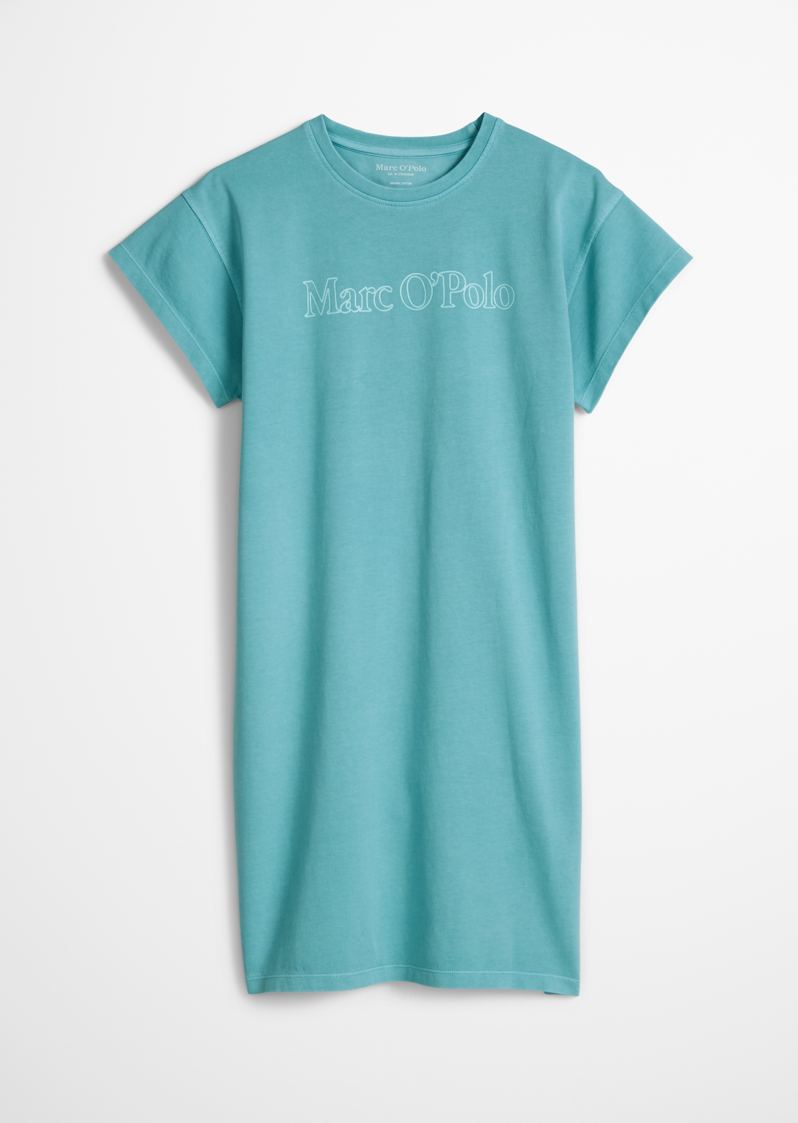 Marc O'Polo Junior Jerseykleid Ohne Taschen für Mädchen, gerade geschnitten, mit coolem Brustprint