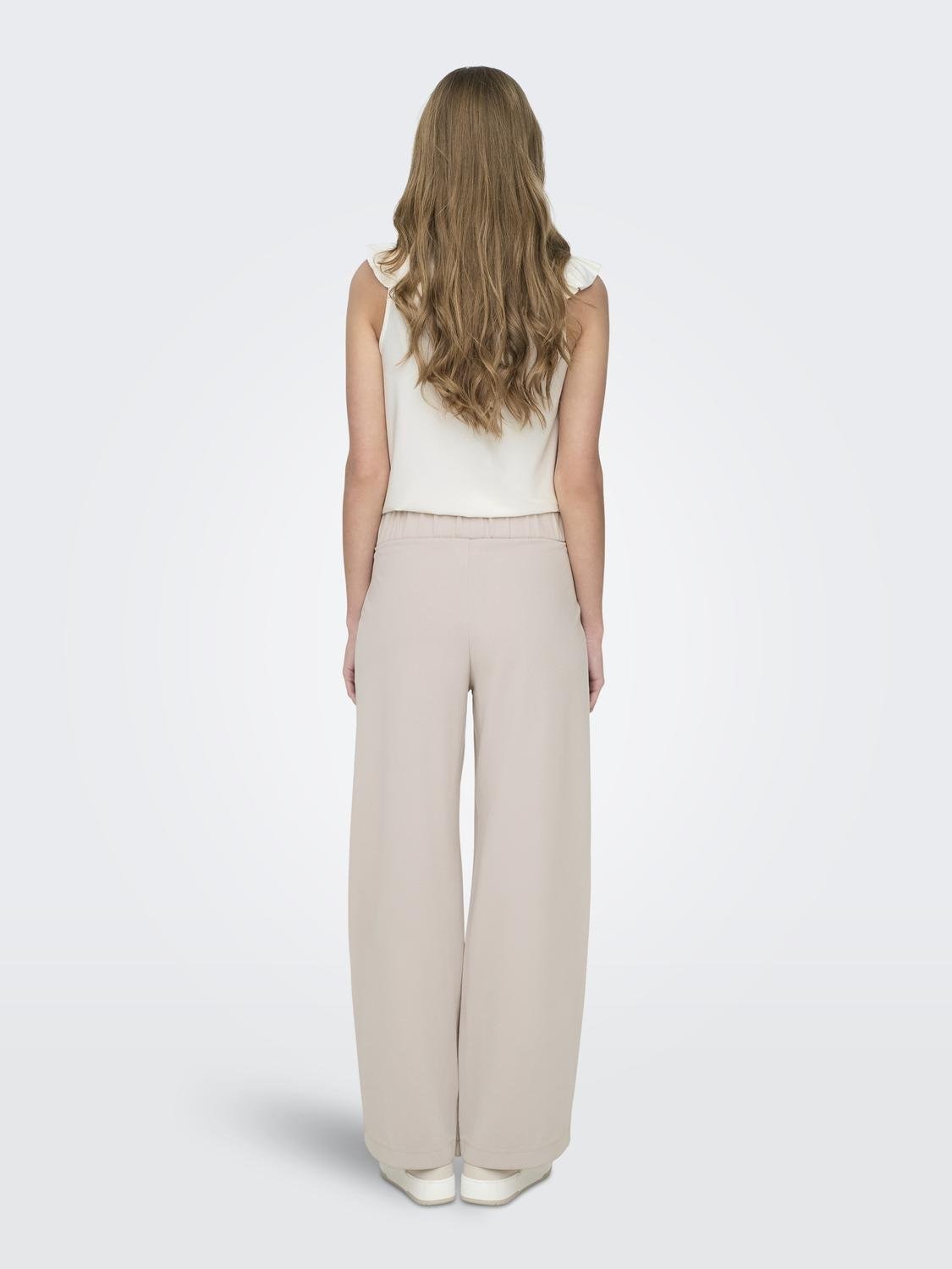 JDY Jerseyhose »JDYGEGGO NEW LONG PANT JRS NOOS«, mit dekorativem Riegel vorne am Bund