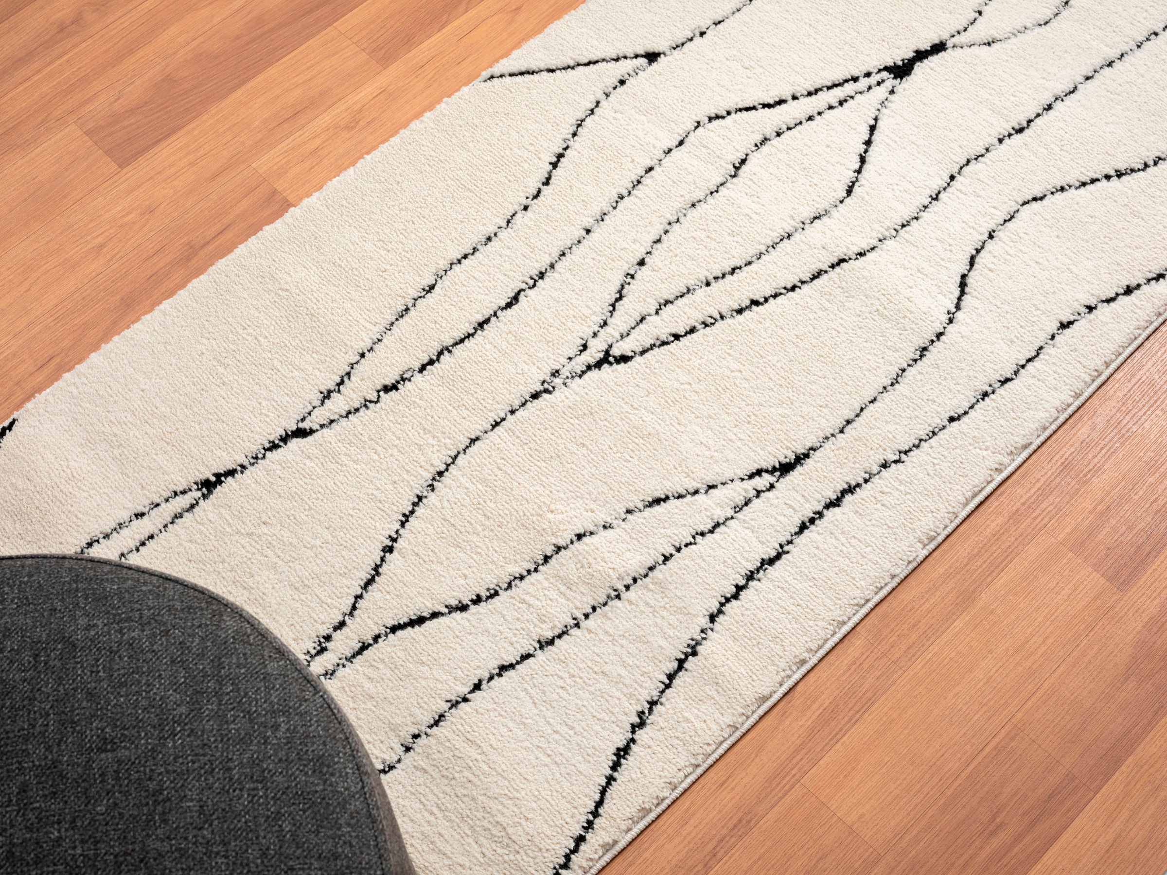 Myflair Möbel & Accessoires Hochflor-Läufer »Moroccan Handwrite«, rechteckig, 24 mm Höhe, modern, marokkanisches Design, flauschig weich, mit Fransen