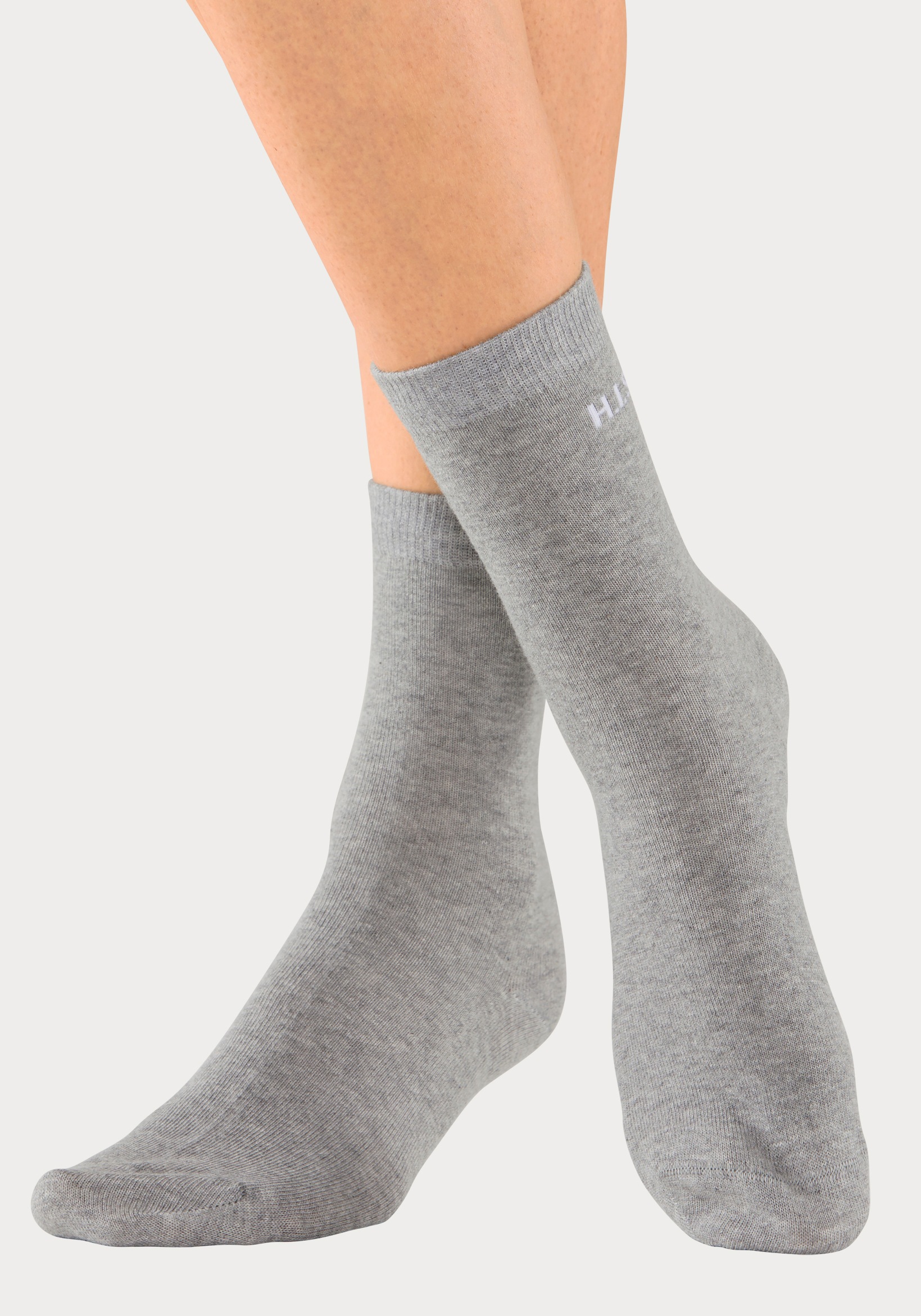 H.I.S Socken, (Packung, 16 Paar), mit eingestricktem Markenlogo
