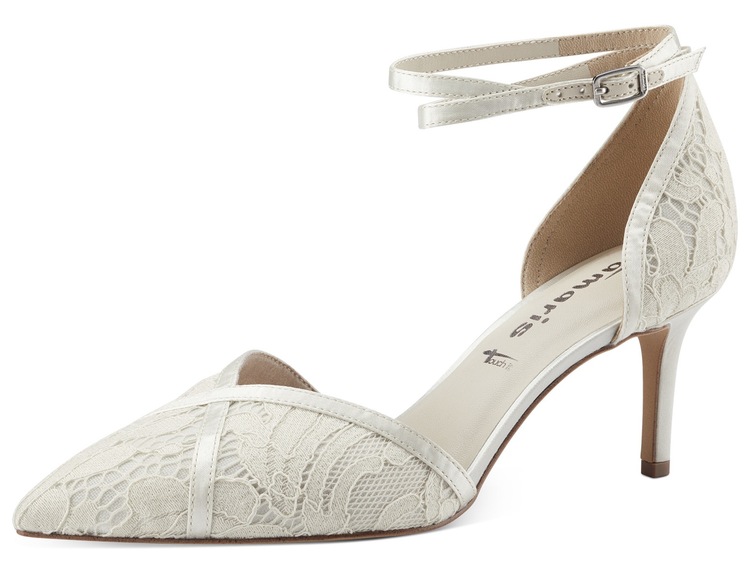 Spangenpumps, in Makramee-Optik