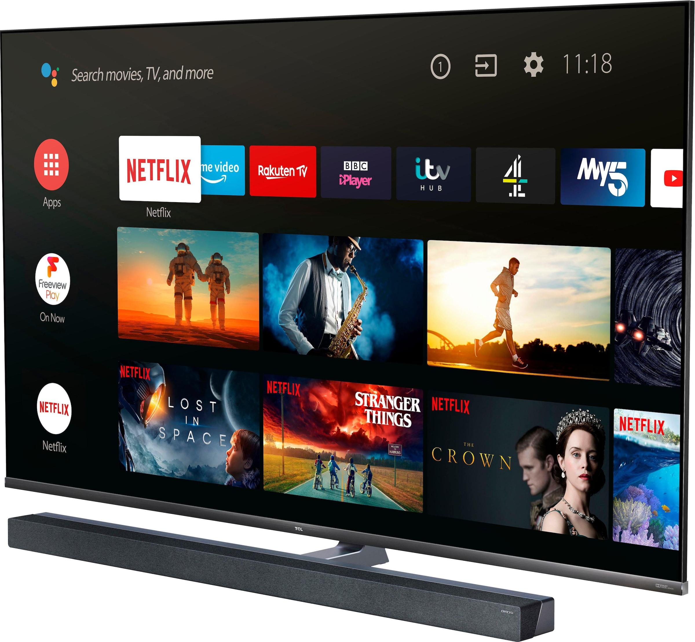 TCL QLED-Fernseher »65X10X1«, 4K Ultra HD, Smart-TV, Mini LED, Android TV, 4K HDR Premium 1500, 100Hz Motion Clarity