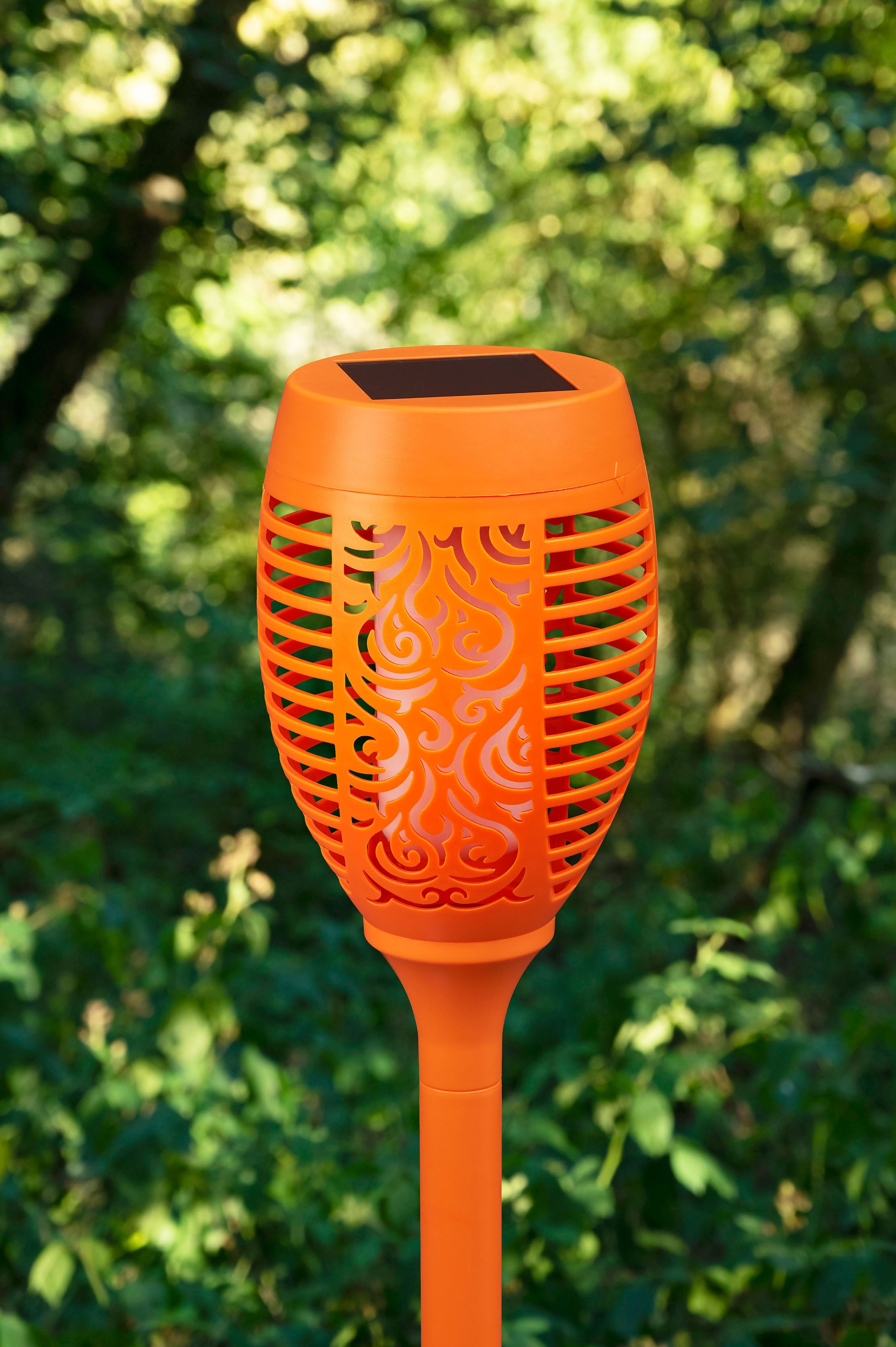 Gartenfackel kaufen mit Solar LED orange BONETTI XXL mit | realer LED Garantie Flamme online 3 Jahren Gartenfackel,
