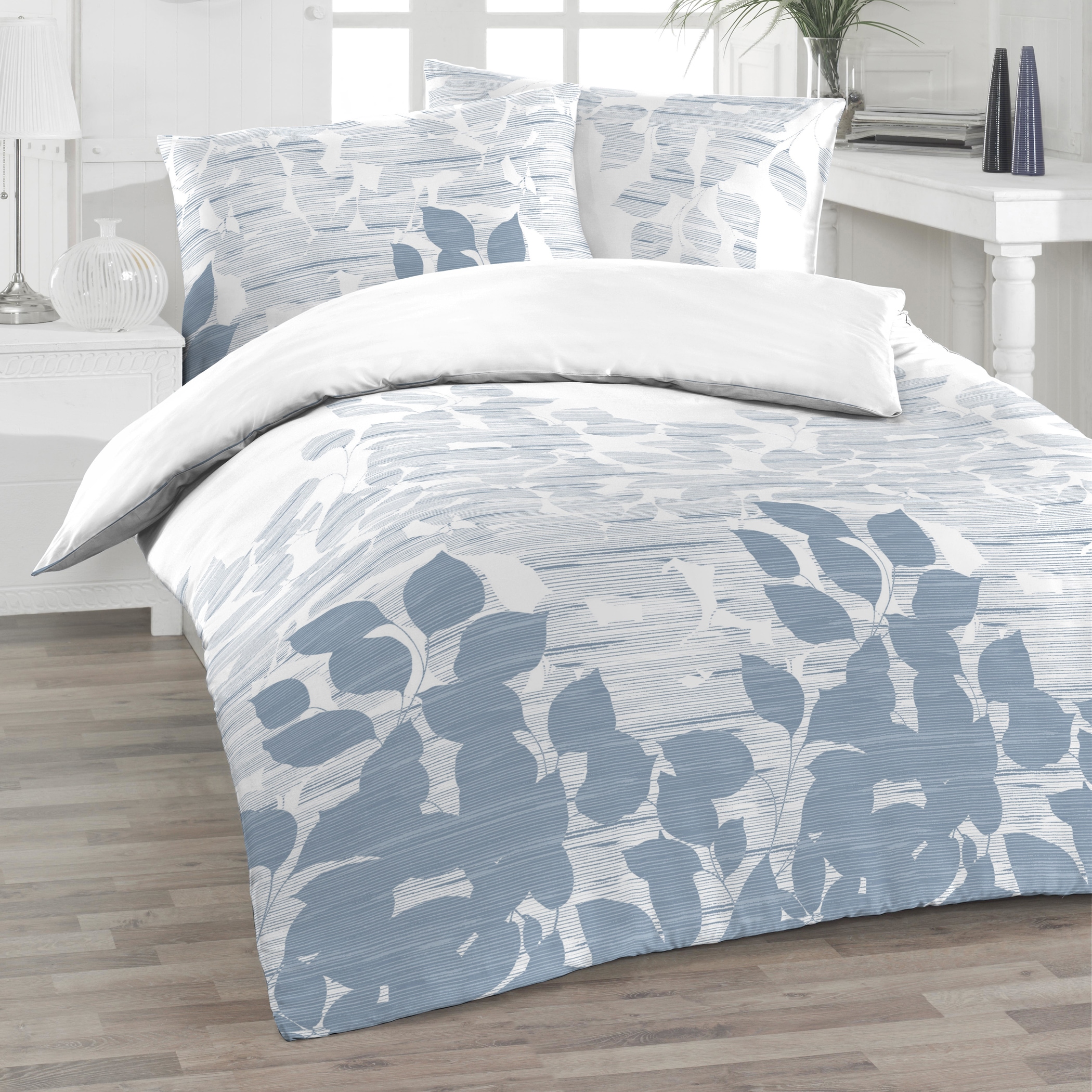 Florella Bettwäsche »Barlin jeans Flausch-Flanell,  100% Baumwolle«