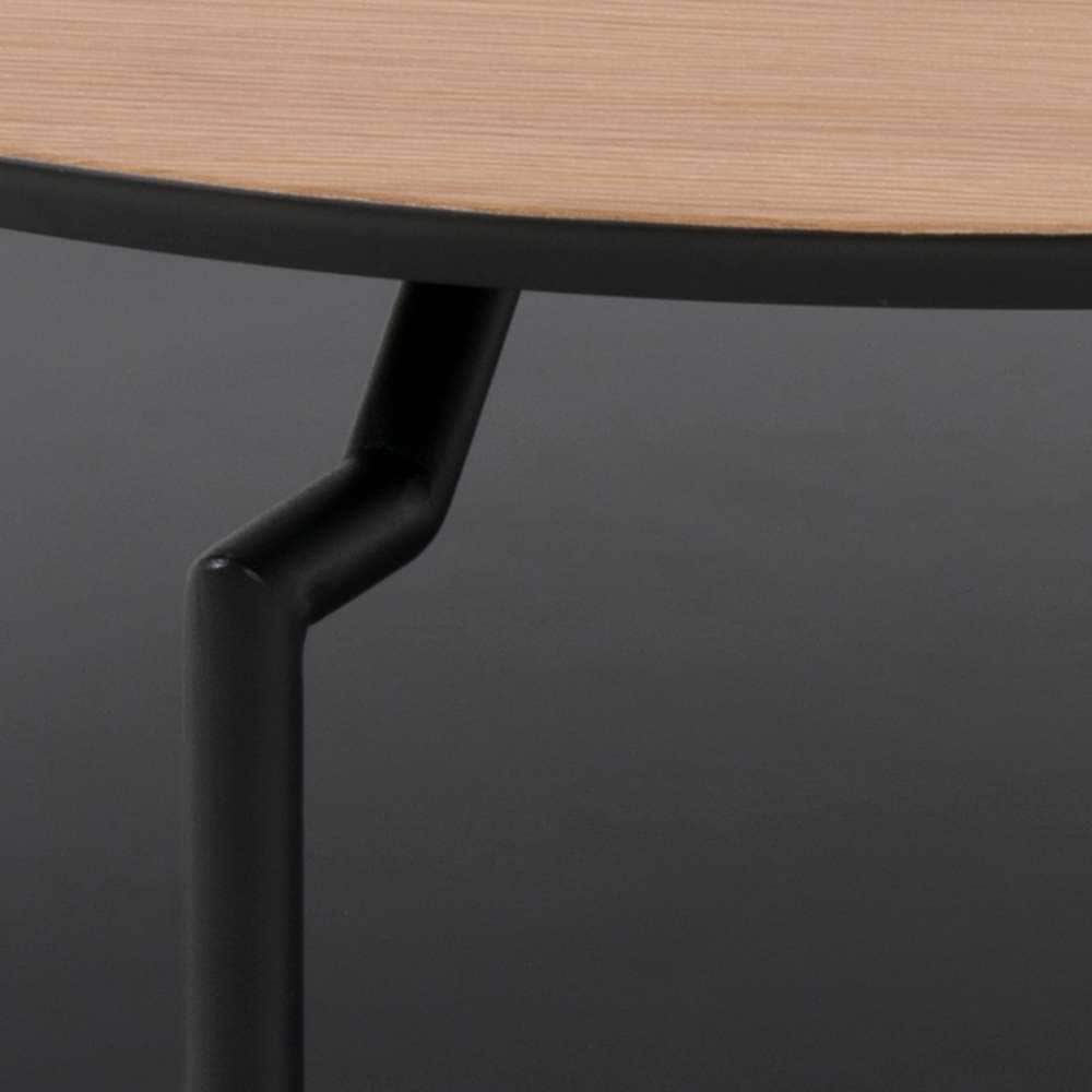 ACTONA GROUP Couchtisch »Goldington Beistelltisch, Kaffetisch«, Sofatisch, rund, dekorativem Rahmen, 1 Ablage, T: 80 cm