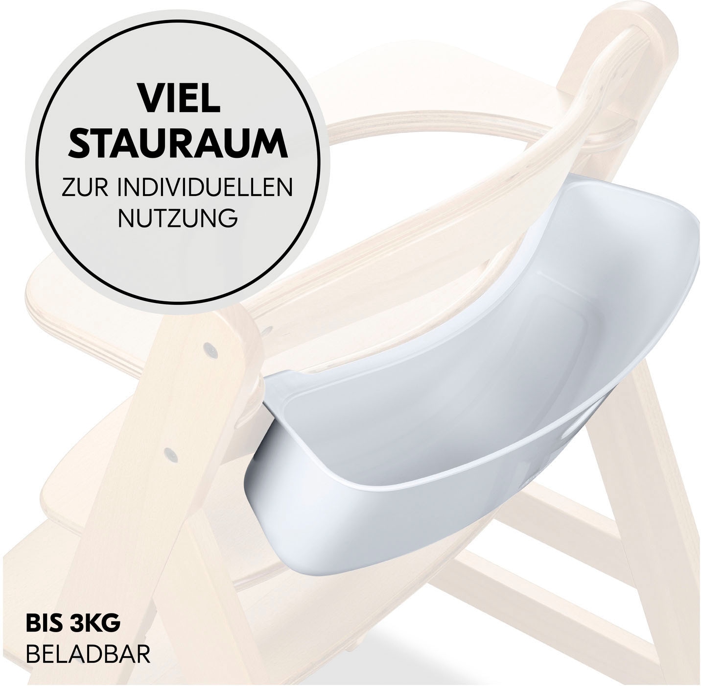 Hauck Aufbewahrungsbox »Highchair Box S, white«, für Hochstühle