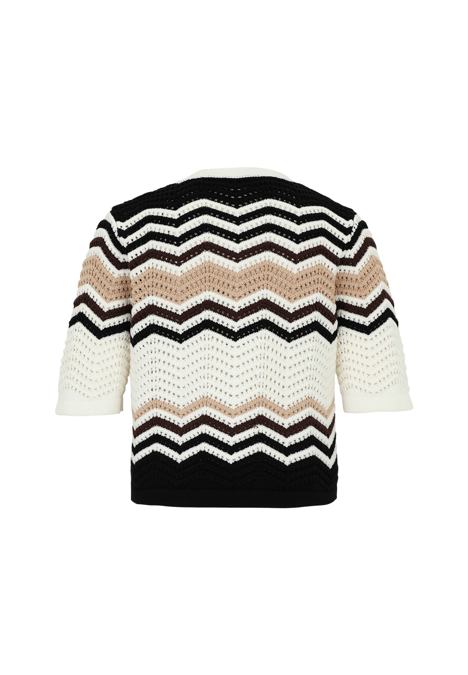 Zero Strickjacke »Strickjacke mit Zickzackmuster«