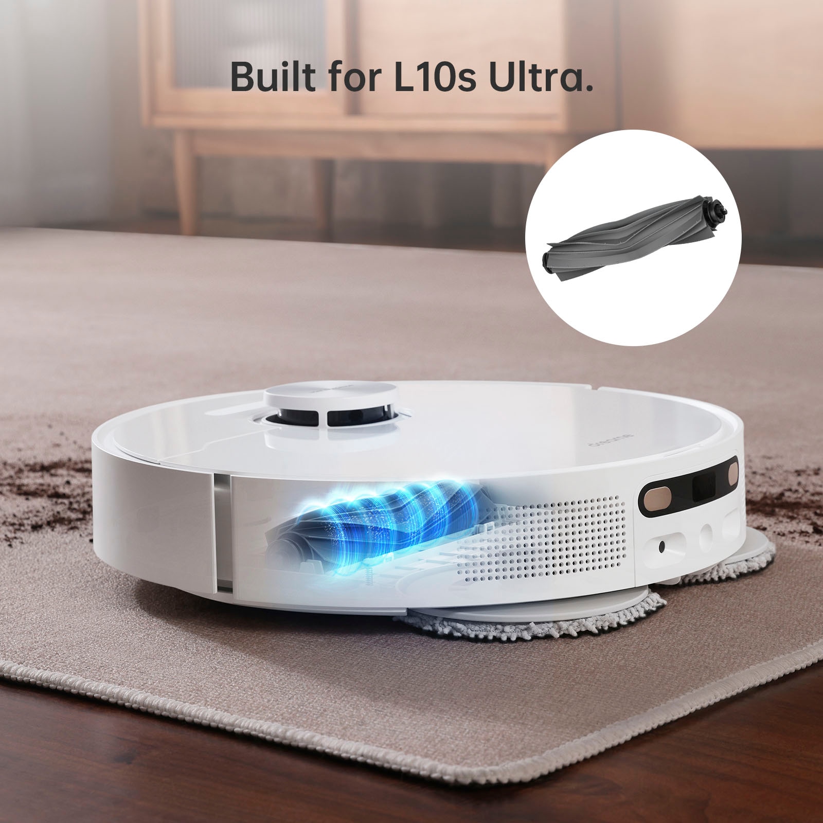 Dreame Reinigungsbürste »Dreame Hauptbürste L10s Ultra/L10s Pro«, 1 St., aus Gummi-Kunststoff