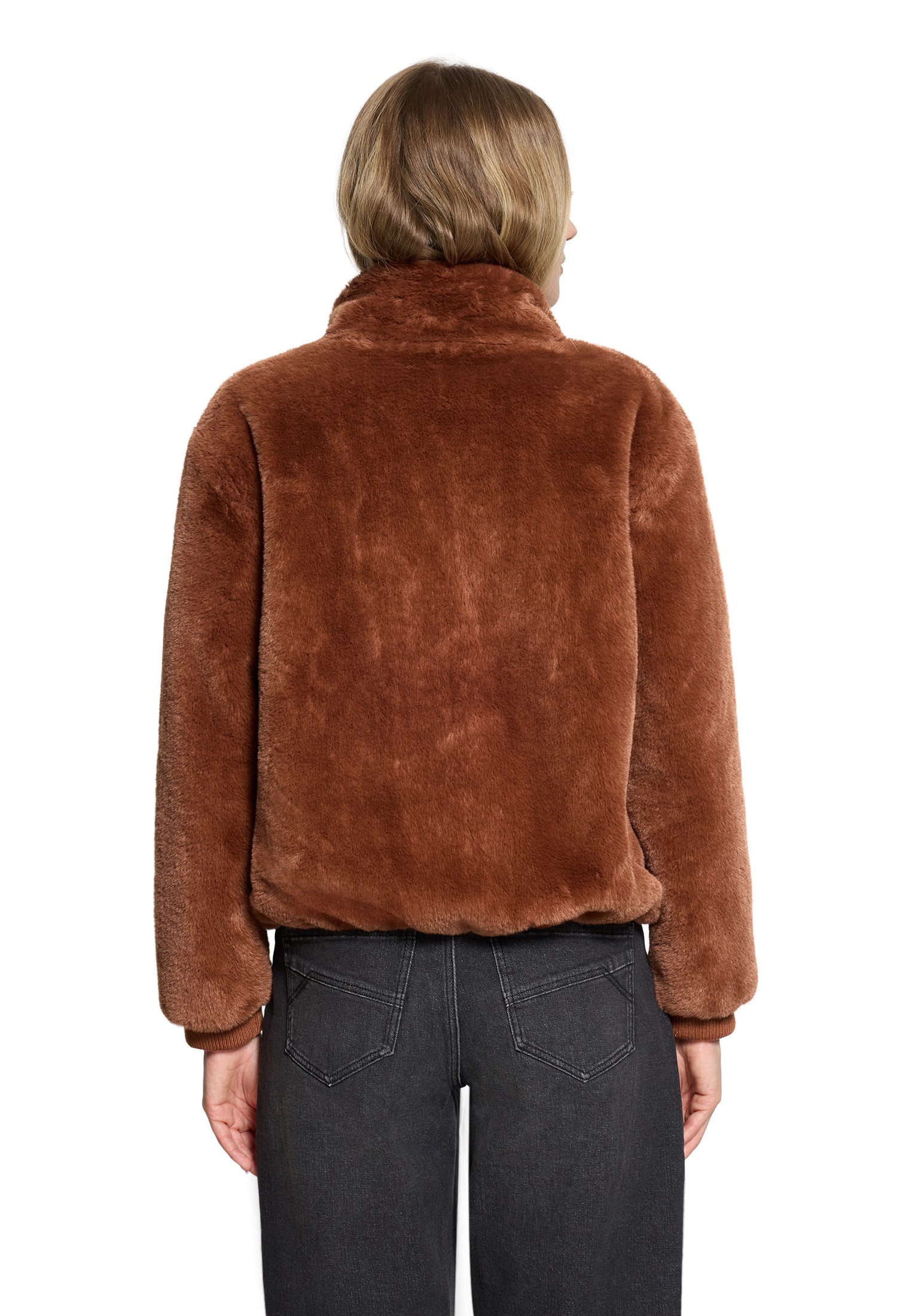 Betty&Co Fellimitatjacke »Kunstfell-Jacke mit Taschen«