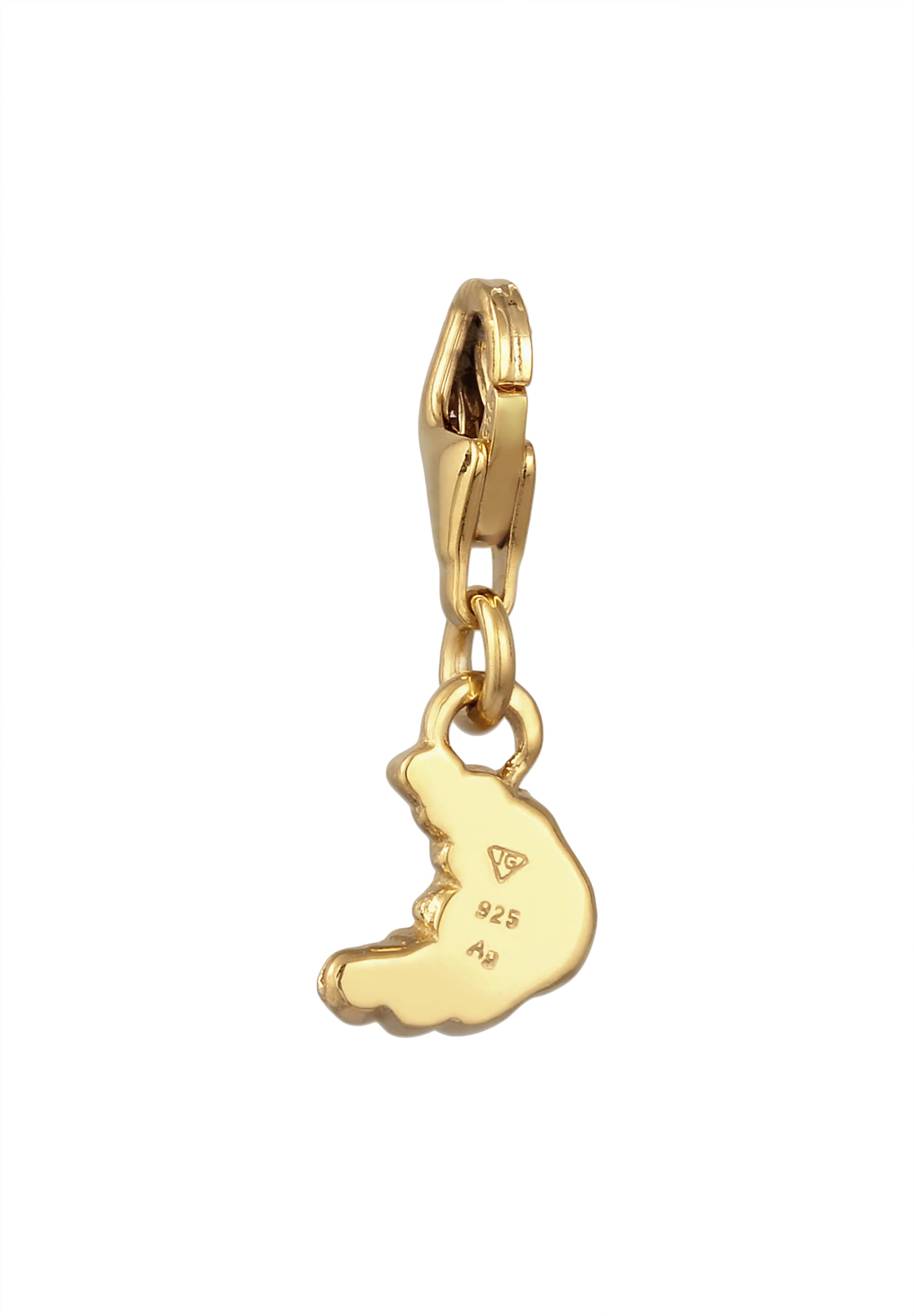 Elli Charm-Einhänger »Charm Charm Anhänger Croissant 925 Sterling Silber«