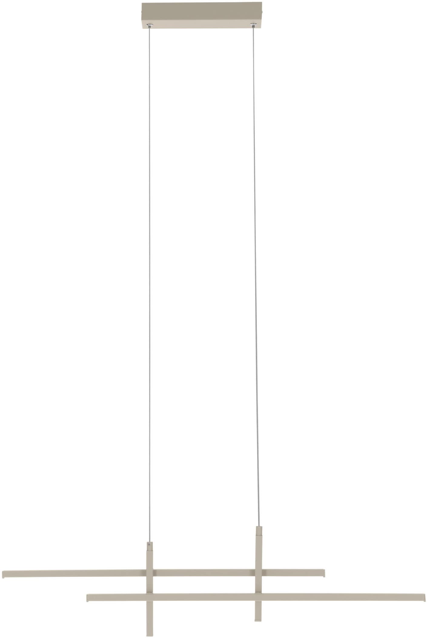 EGLO Hängeleuchte »TREPILIANO Pendellampe - Alu, Stahl - LED - 20W - IP20« LED-Modul 1 Stk. Warmweiß Hängelampe, Deckenlampe, Wohnzimmer, Esszimmer, L110 x B7 x H120 cm