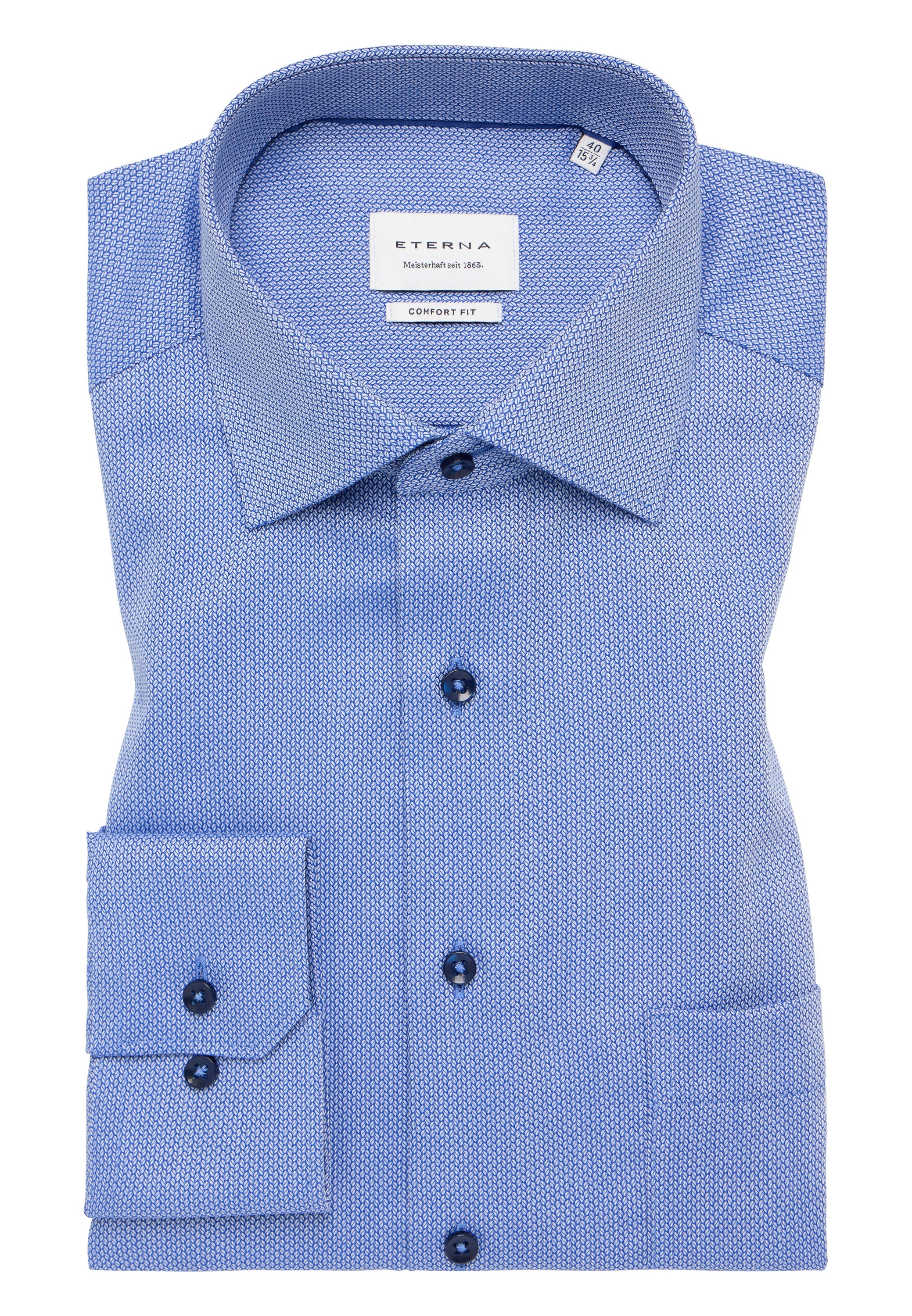 Eterna Langarmhemd »COMFORT FIT« NON IRON (bügelfrei)