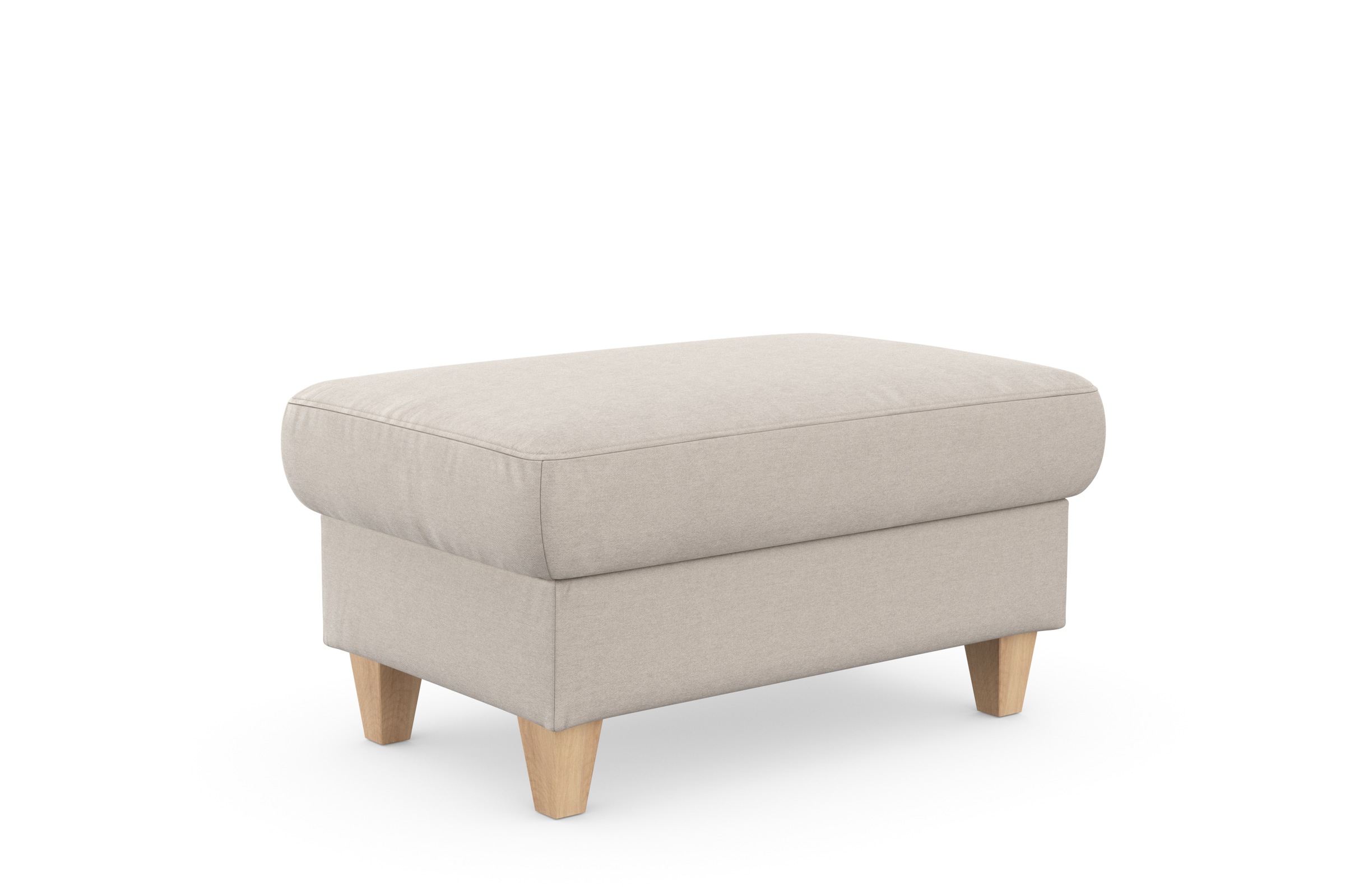 sit&more Stauraumhocker »Farö«, mit Stauraum und Federkern und naturfarbenen Füßen