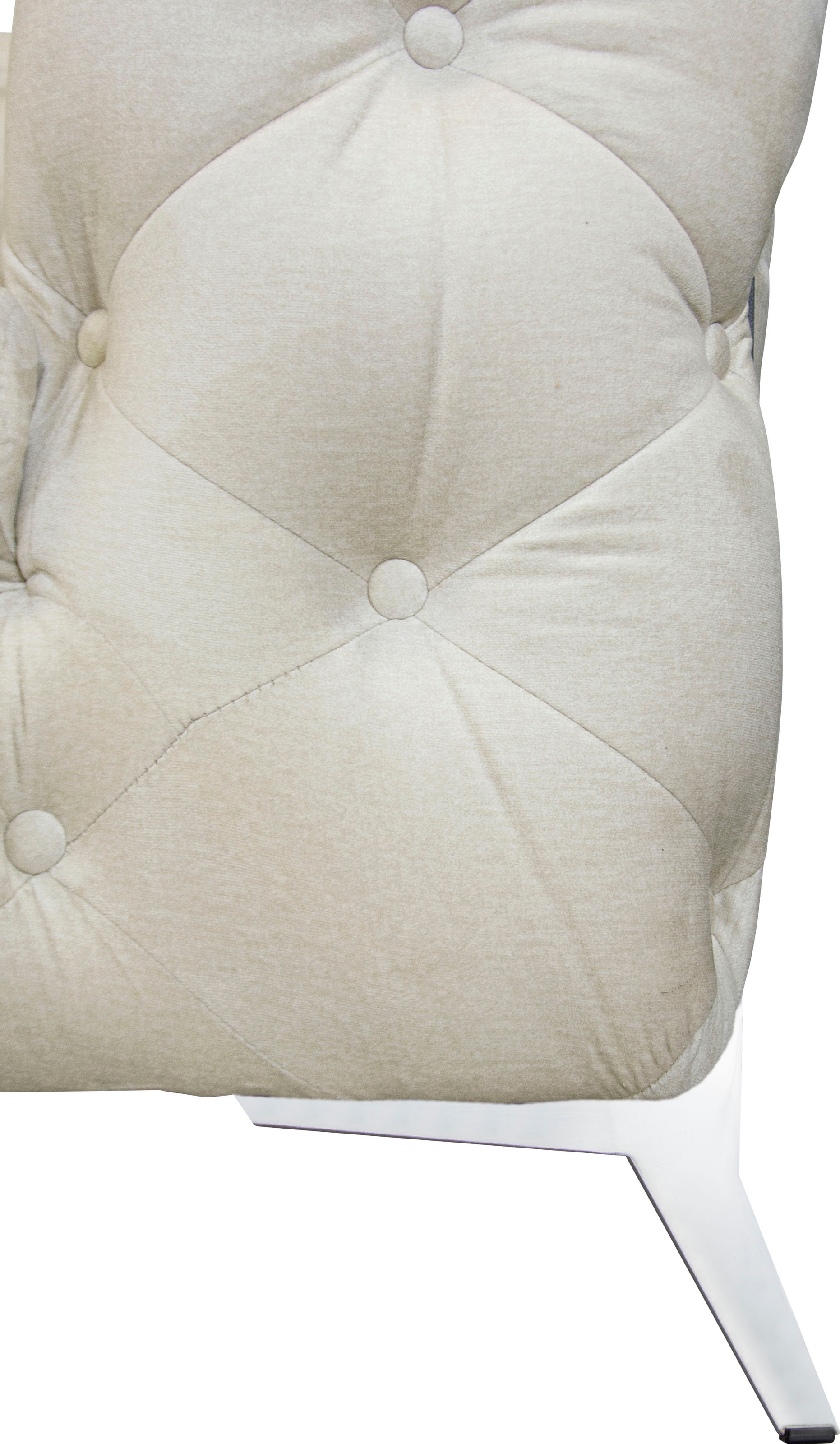 Leonique Chesterfield-Sofa »Amaury L-Form«, großes Ecksofa, Chesterfield-Optik, Breite 323 cm, Fußfarbe wählbar