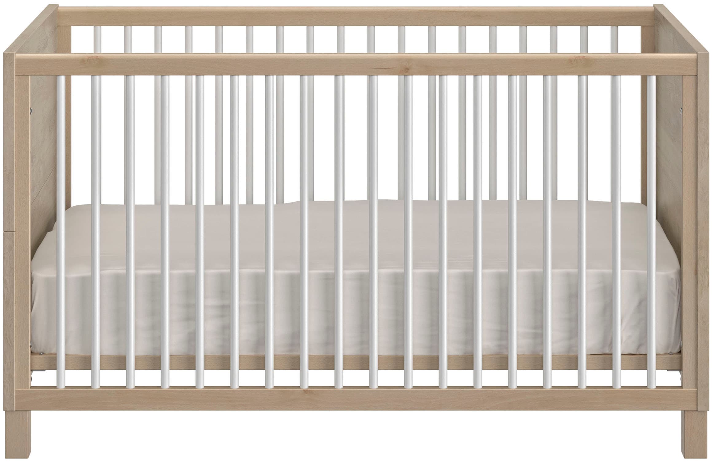 Gami Babybett »Babybett Achille« Zum „Little Bed“ umbaubar mit 140 cm Umbauseiten (optional).