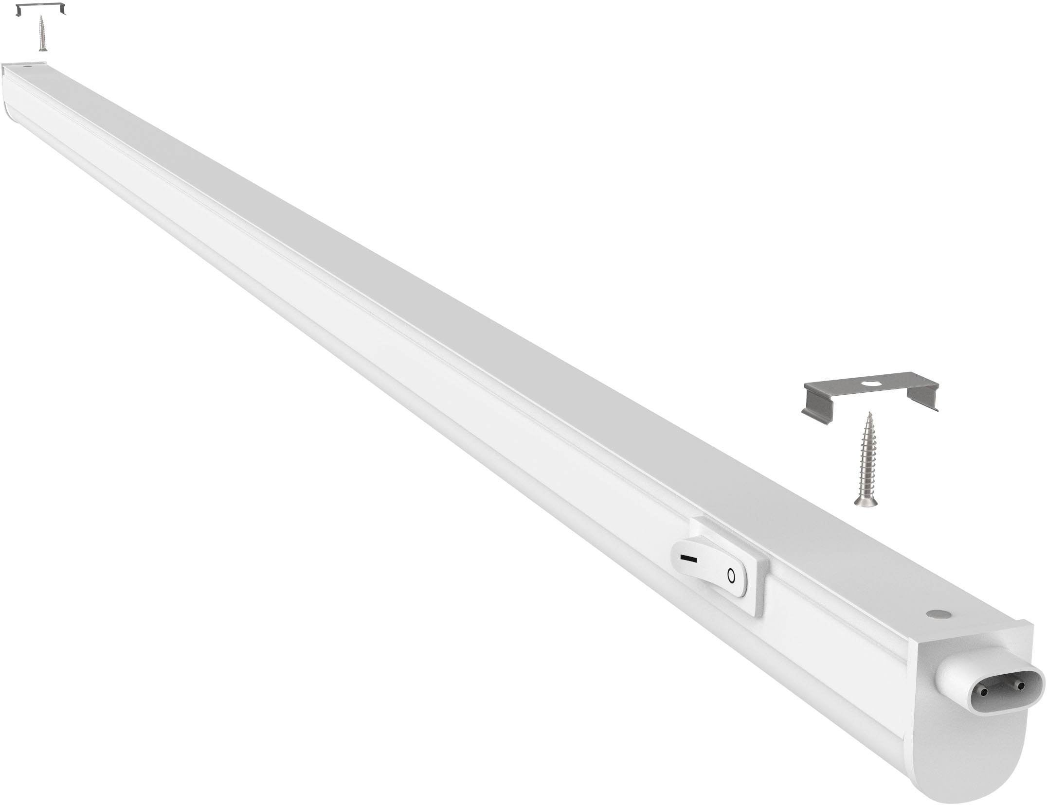 Briloner Leuchten LED Unterbauleuchte »2379106 TOOK«, Leuchtmittel LED-Board | LED fest integriert, LED Lichtleiste, 87,3x2,2x3cm, Weiß, 10W, Küche, Schrank, Küchenlampe