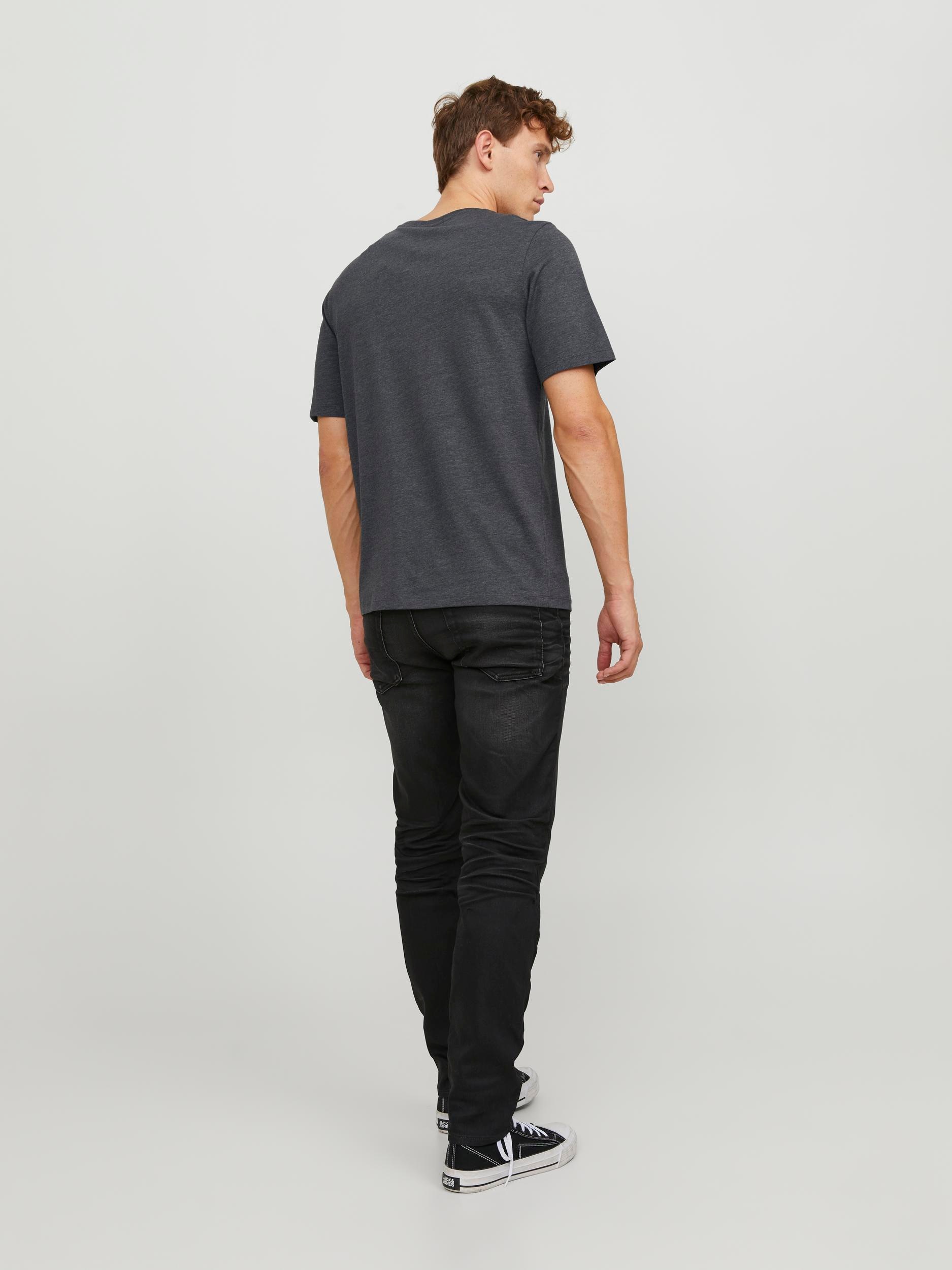 Jack & Jones Rundhalsshirt »JJEPAULOS TEE SS CREW NECK NOOS« Baumwollmischung, regular fit