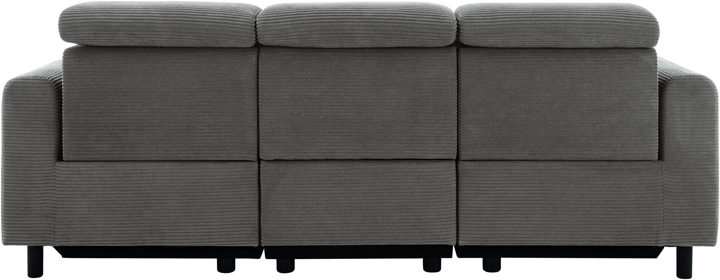 OTTO home 3-Sitzer »SKAANE Cord-Sofa, 229 cm, manuelle u. elektrische Relaxfunktion« Relax-Funktion in 2 Sitzen, Kopfteilverstellung, Federkernpolsterung