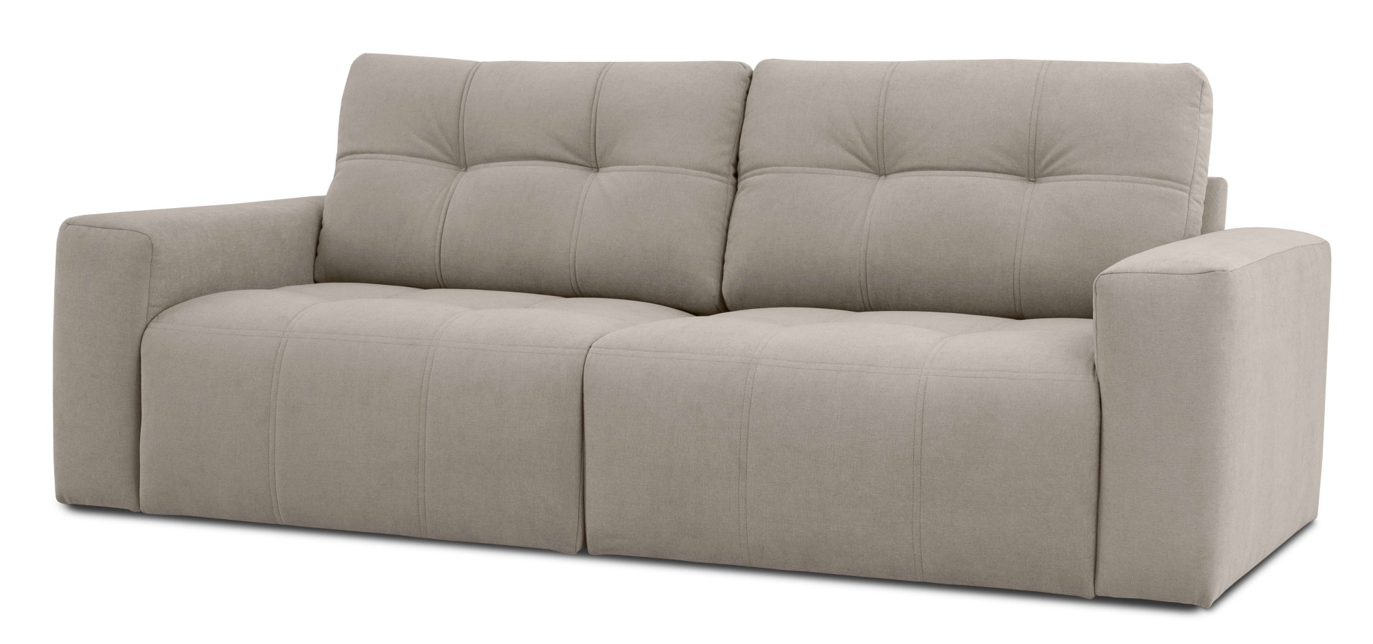 Home affaire 3-Sitzer »Tournon, Lounge-sofa, Breite 220 cm«, Chenille, mit Knopf- und Doppelsteppung, elegantes Aussehen
