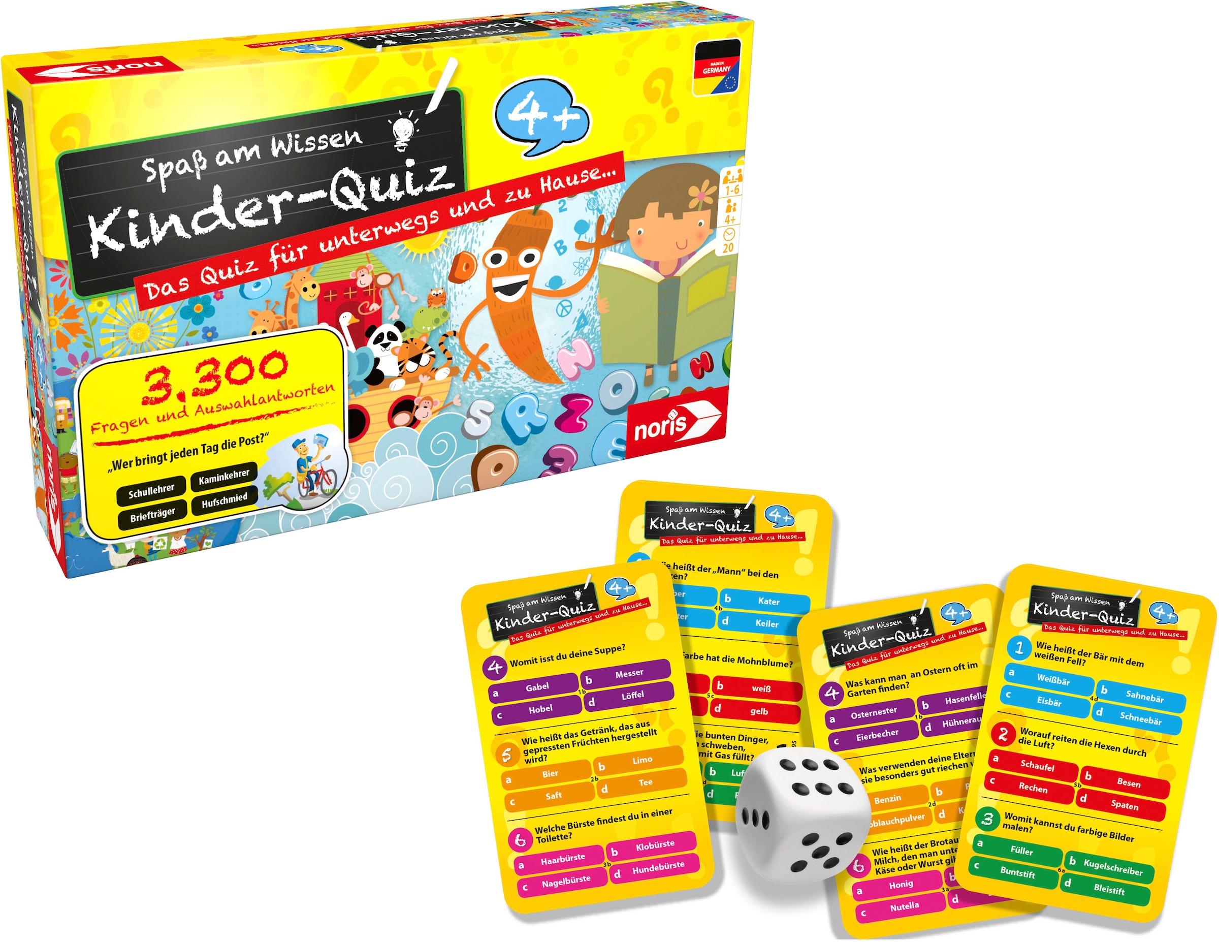 Noris Spiel »Kinderquiz für schlaue Kids«, Made in Germany