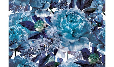 Consalnet Vliestapete »Blaues Muster mit Blume«, floral kaufen