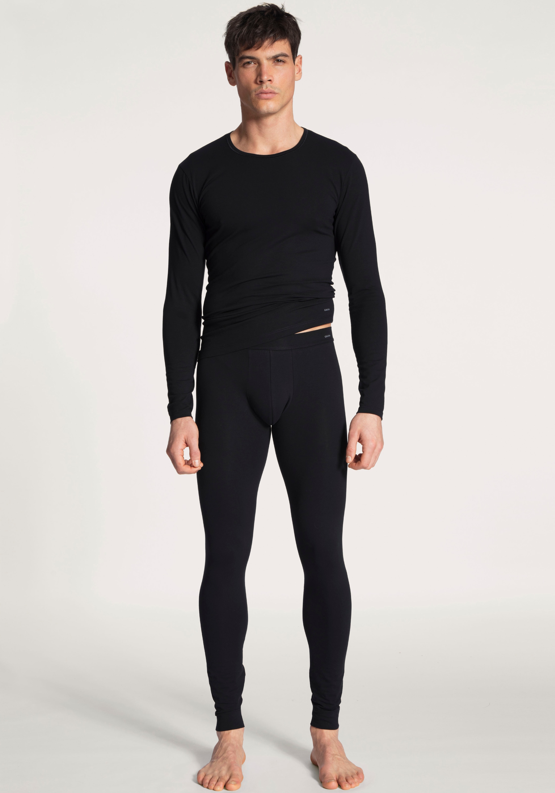 CALIDA Langarmshirt »Cotton Code«, mit Rundhalsausschnitt