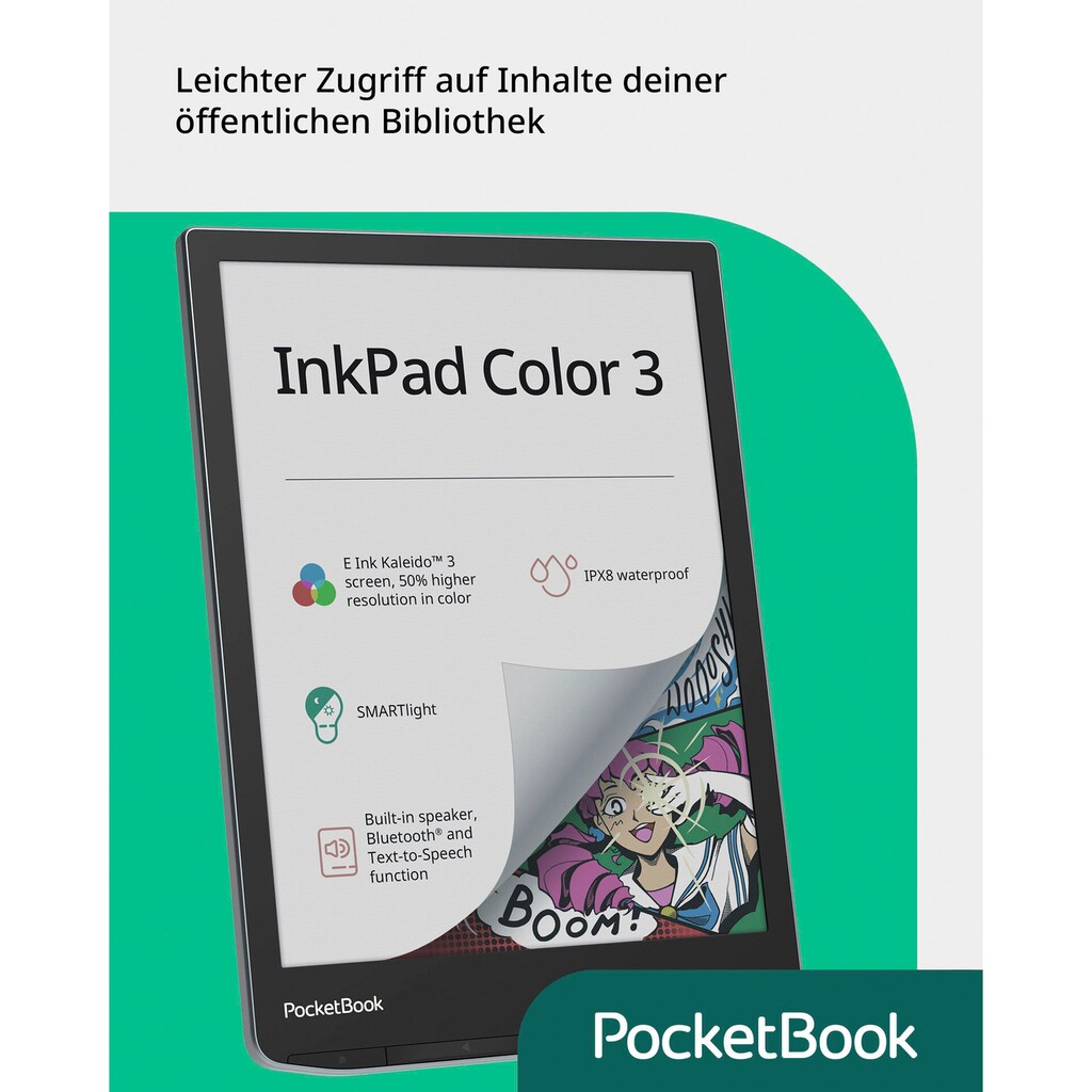 PocketBook E-Book »InkPad Color 3«, (E-Book Reader mit Lautsprecher und Bluetooth-Schnittstelle)