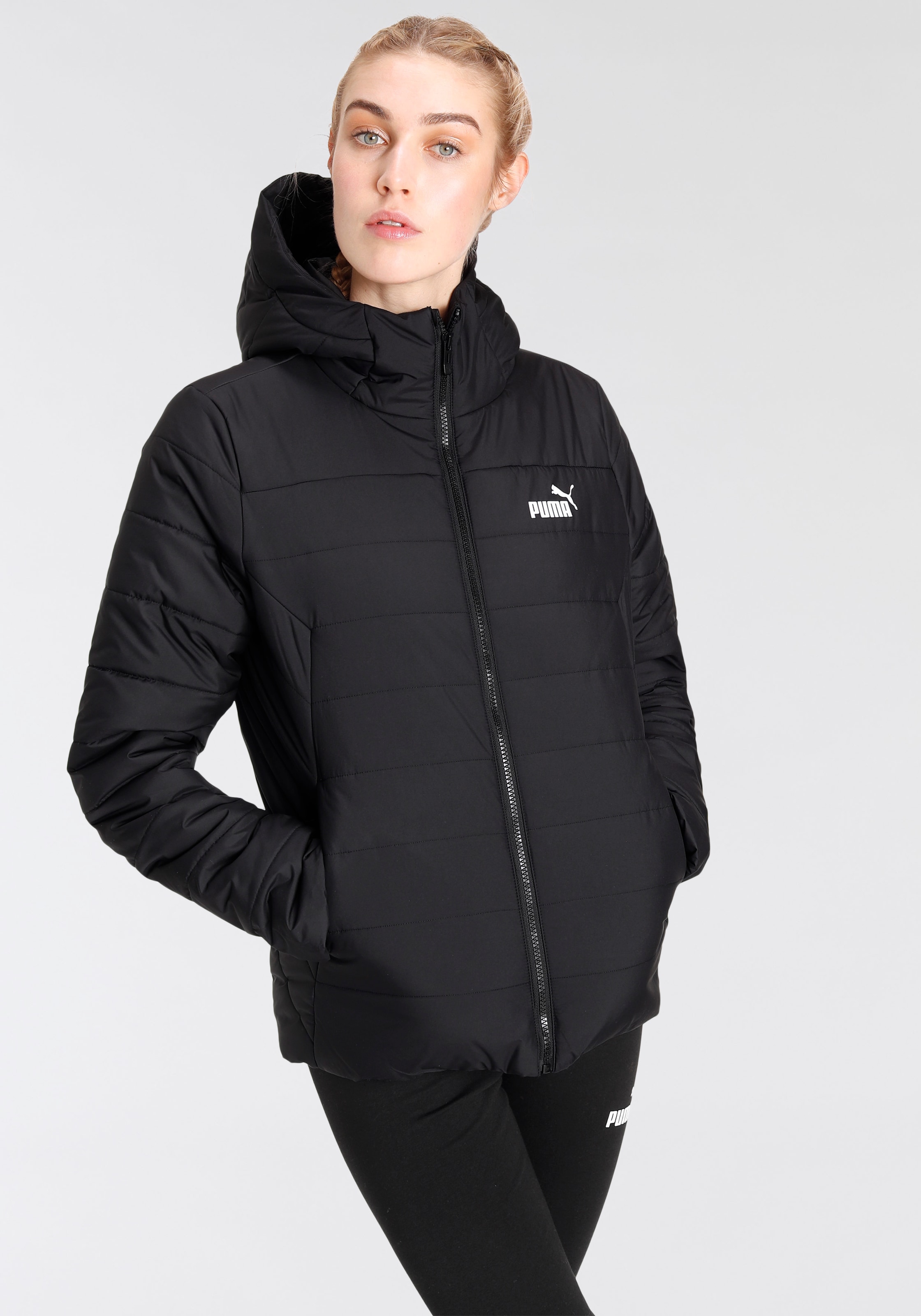 Winterjacke »ESS HOODED PADDED JACKET«, mit Kapuze