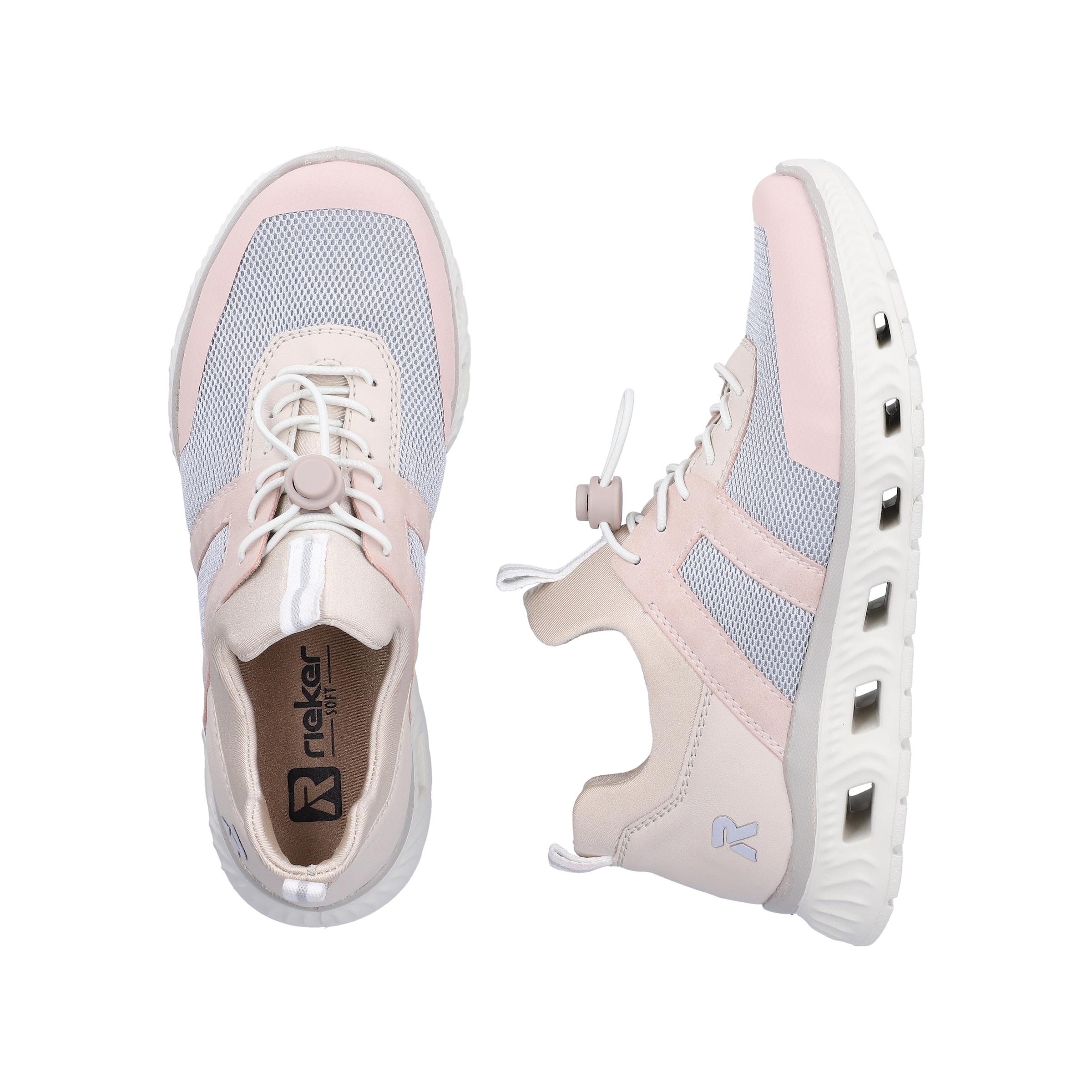 RIEKER Sport Slip-On Sneaker  Sportschuh, Halbschuh, Freizeitschuh in veganer Verarbeitung