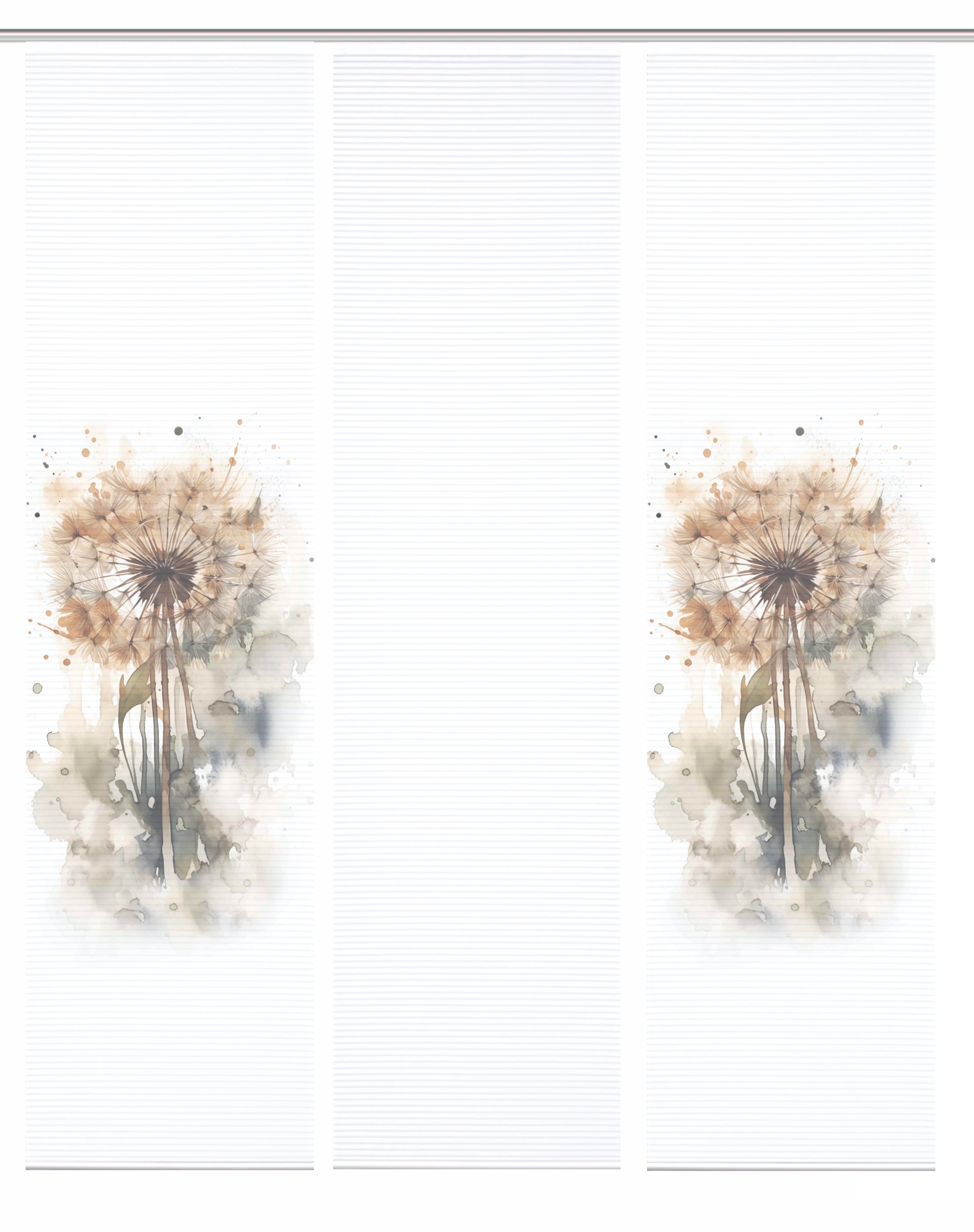 HOME in green Schiebegardine »AMARANDE« Paneelwagen 3 Stk. tlg. Bambusoptik, SET, recycelt, Digitaldruck