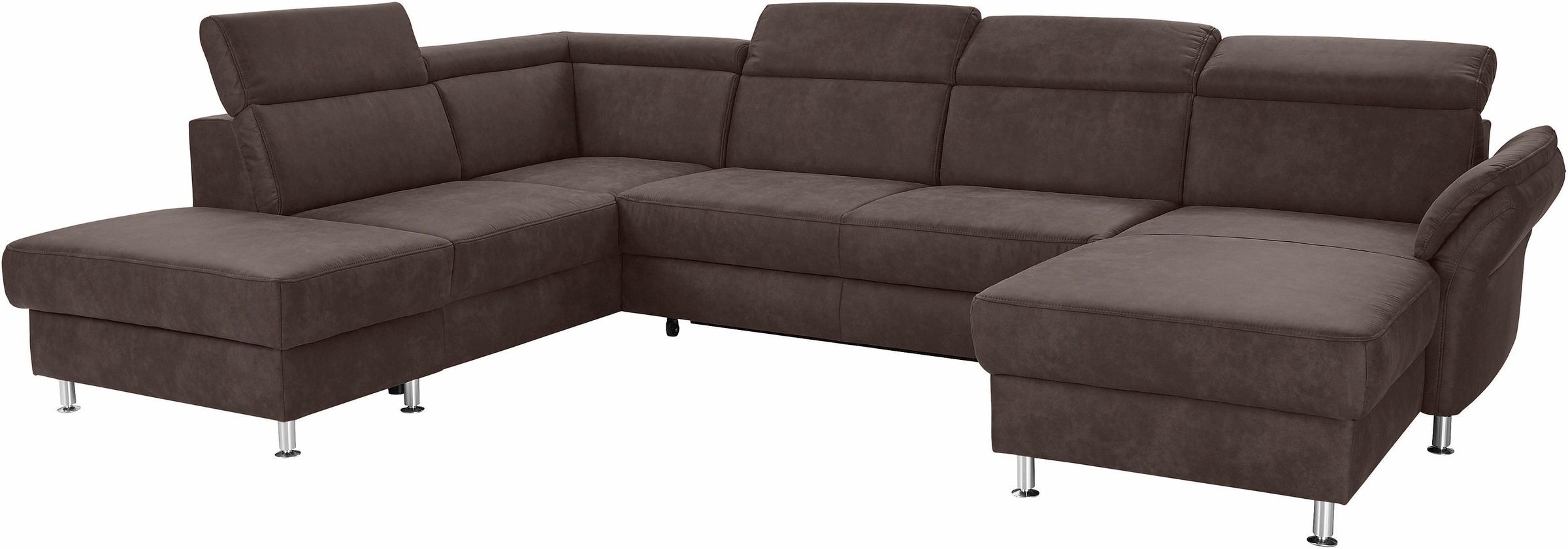 sit&more Wohnlandschaft »Avignon U-Form«, wahlweise mit Bettfunktion und Stauraum, inklusive Kopfteilverstellung