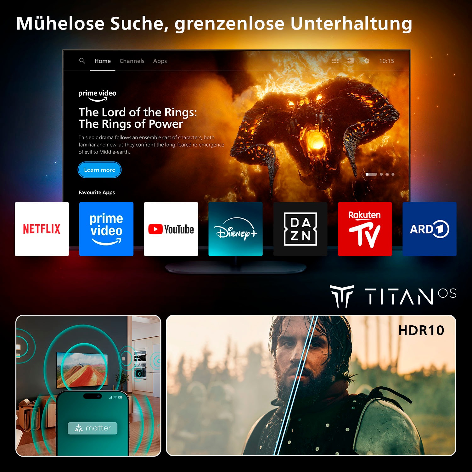 Philips LED-Fernseher »32PHS6000/12«, HD, Smart-TV