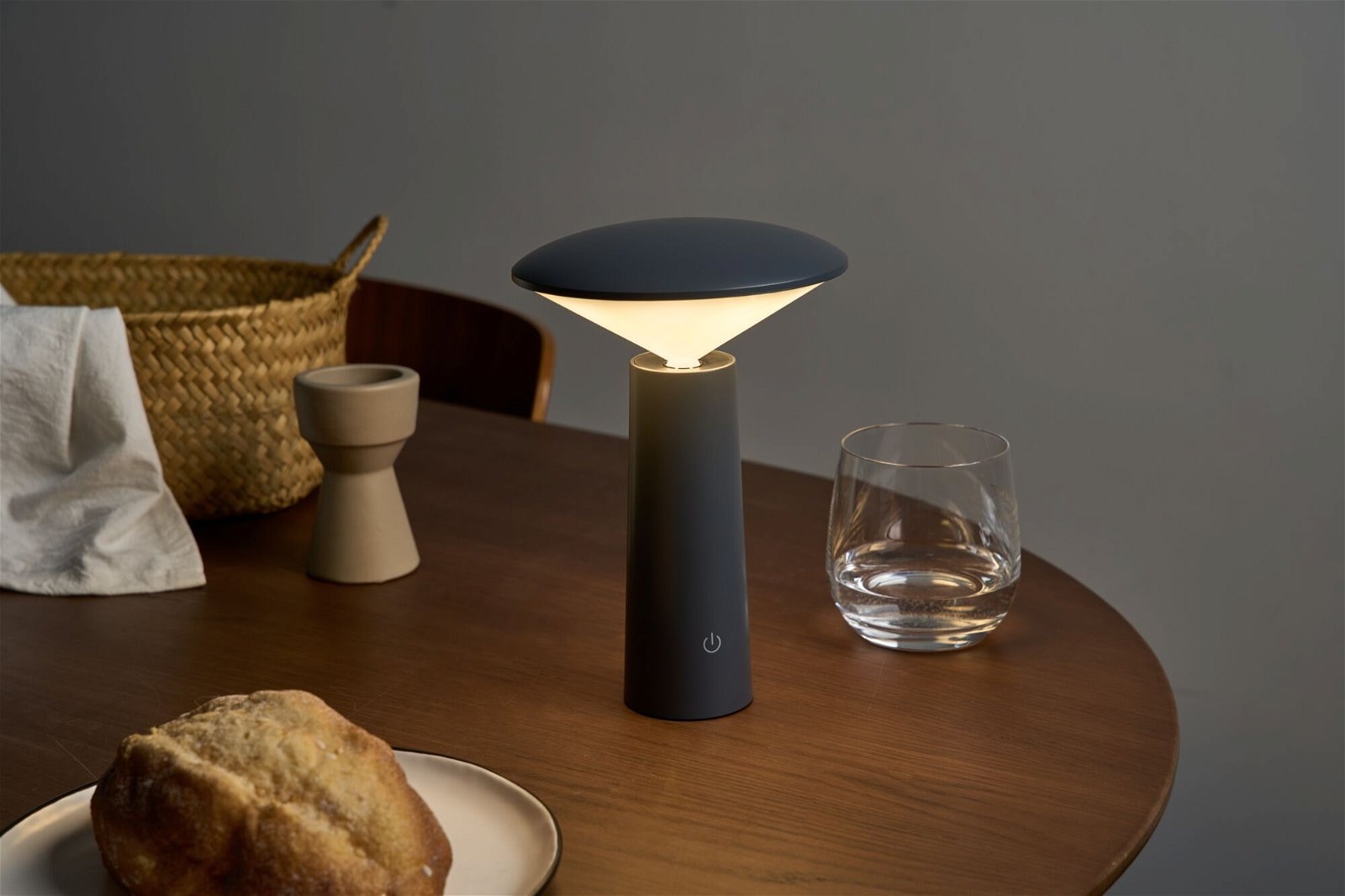 Pauleen LED Tischleuchte »Adorable Spark Mobile grau 3W 5V«, 1 flammig, WhiteSwitch, dimmbar, USB-charger