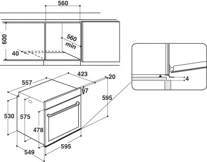 Privileg Einbaubackofen »PBWK3 JH8S BLG«, PBWK3 JH8S BLG, mit Backauszug, Hydrolyse, Dampffunktion