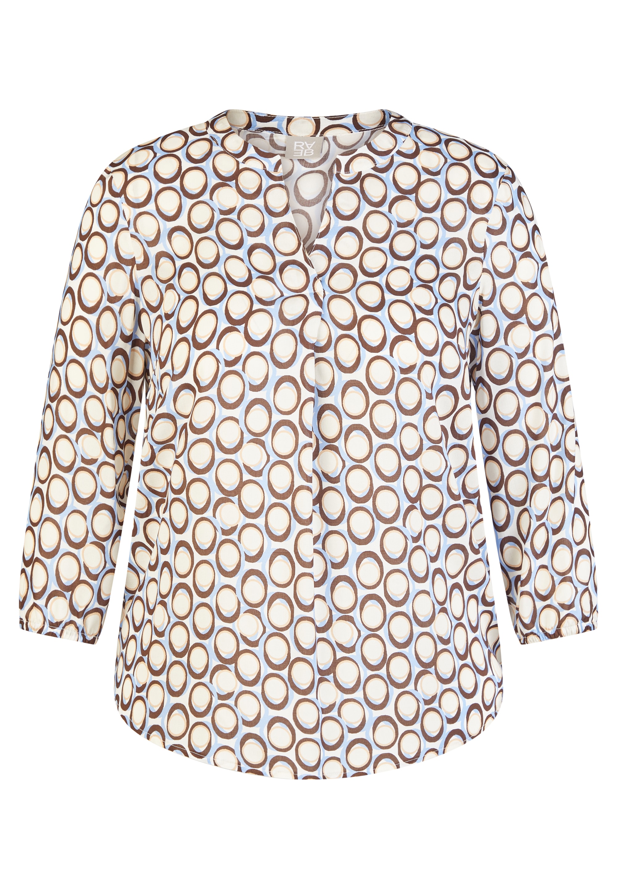 Rabe Druckbluse 3/4-Arm, mit grafischem Muster