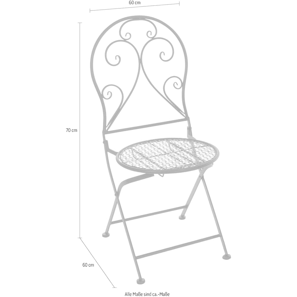 my Flair Stuhl, (3-tlg.), 2 Stühle, 1 Tisch