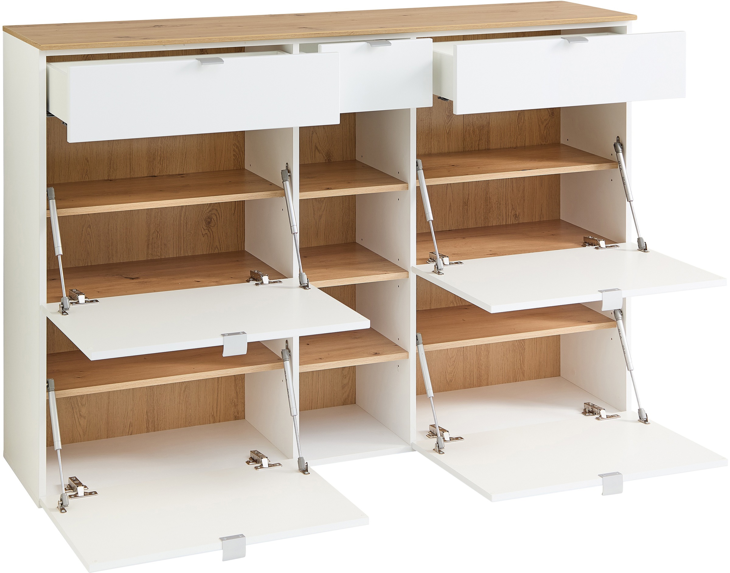 Innostyle Schuhschrank »Bari Schuhschrank mit Schubkästen, BxHxT 7148x103x38 cm« 1 Stk. tlg. 4 Klappen, 12 Fächer, Softclose, ABS Kantenschutz